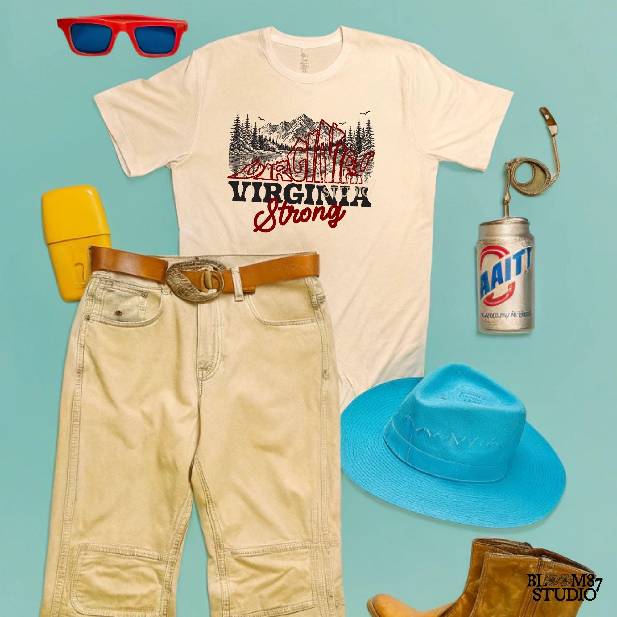 Virginia Strong Png, Appalachia Strong PNG, Stronger than strom, Virginia, Tennessee, Kentucky PNG, Sublimation Design Download, Western