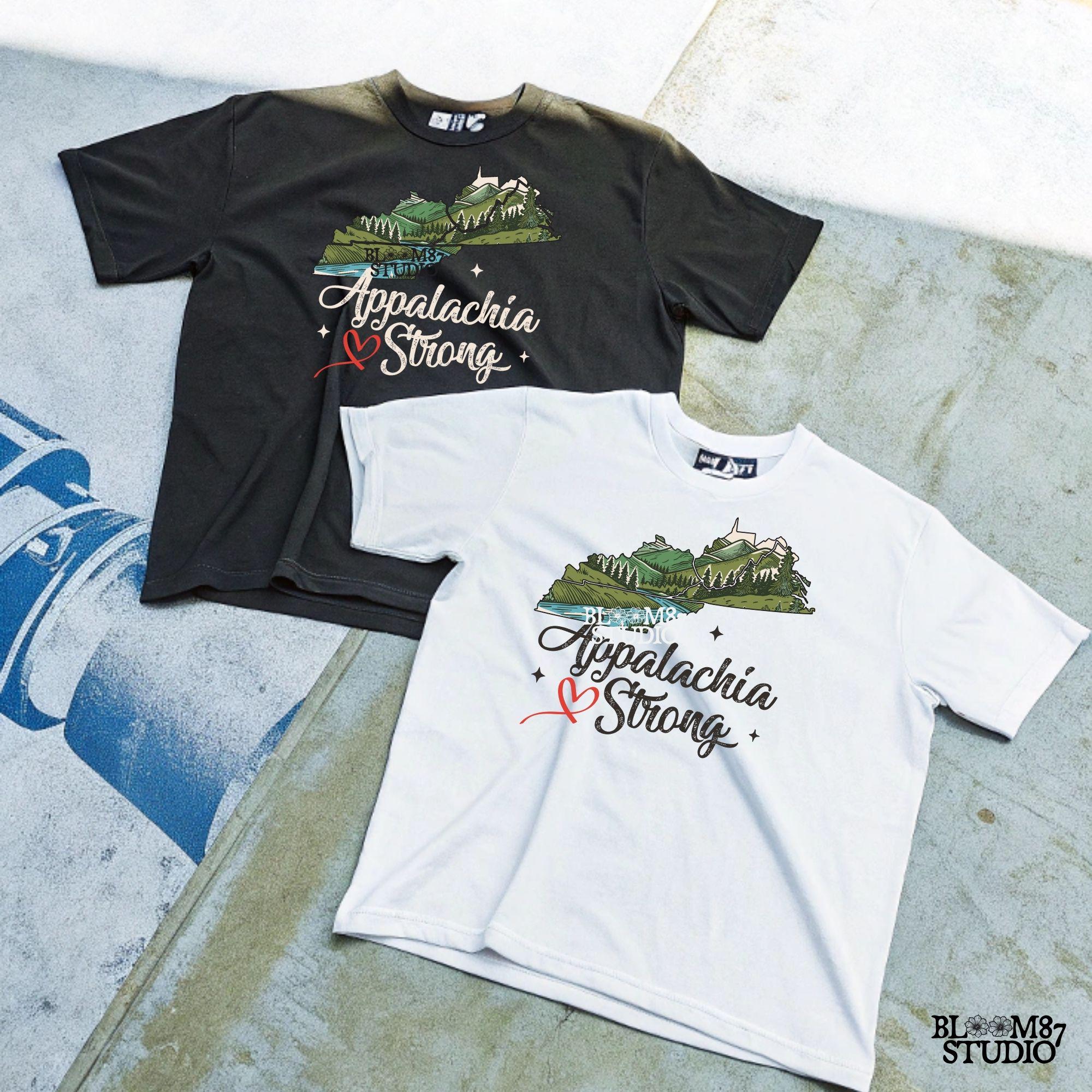 Appalachia Strong Png, Virginia, Kentucky (KY) Png, Tennessee (TENN), West Virginia (W. VA.) Png, Sublimation Design Download Shirt Design