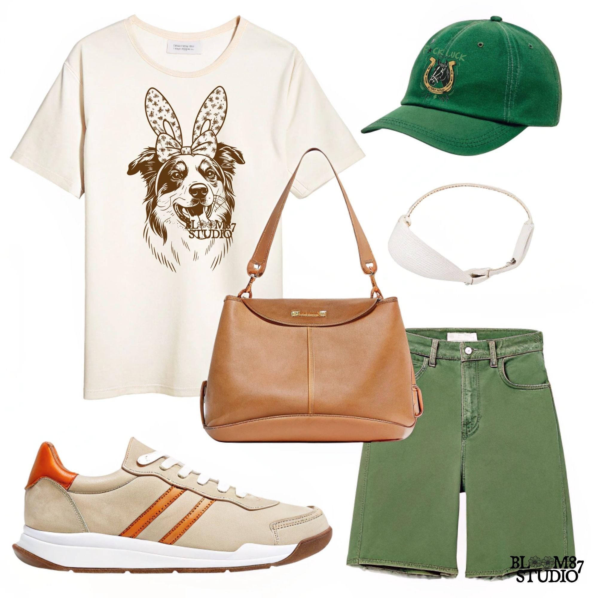 This Easter pet clipart blends humor and cuteness, making it a fun addition to any seasonal pet apparel collection.