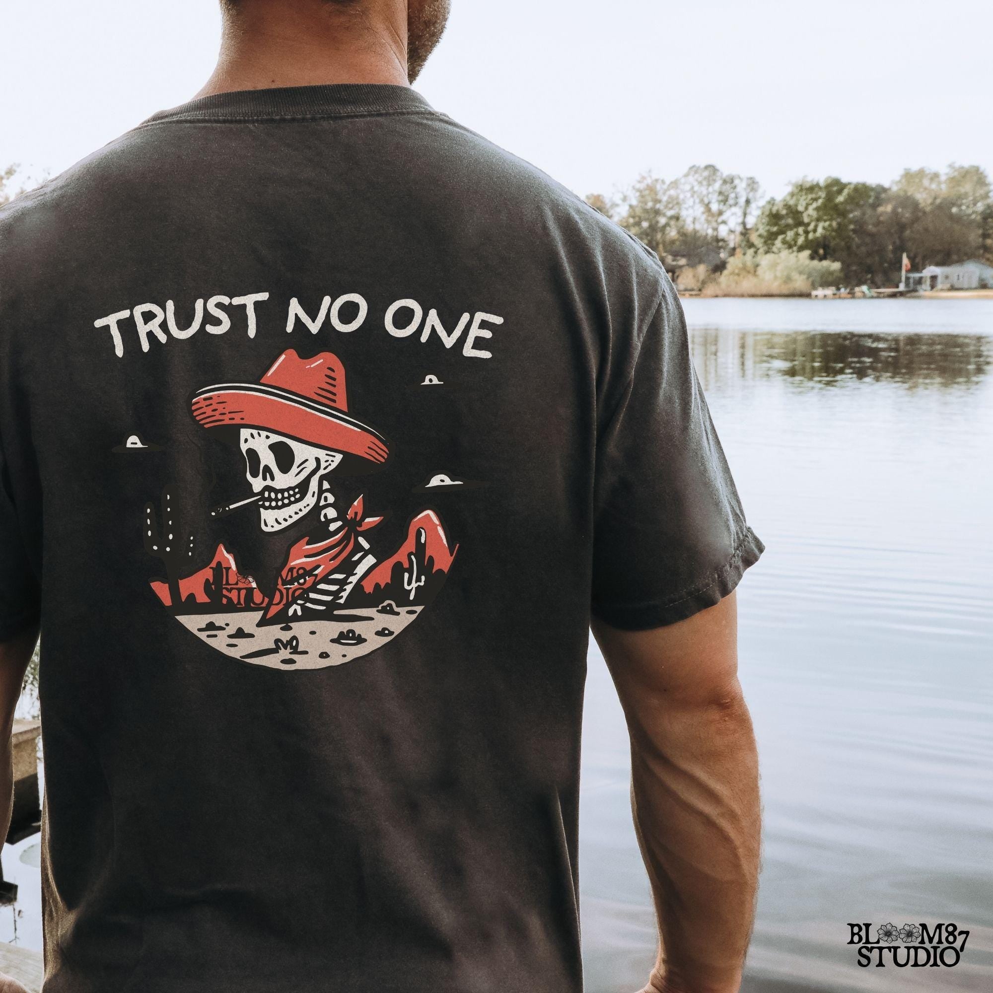 Great for biker apparel, rodeo fans, and alternative streetwear brands, adding a rustic yet modern edge.