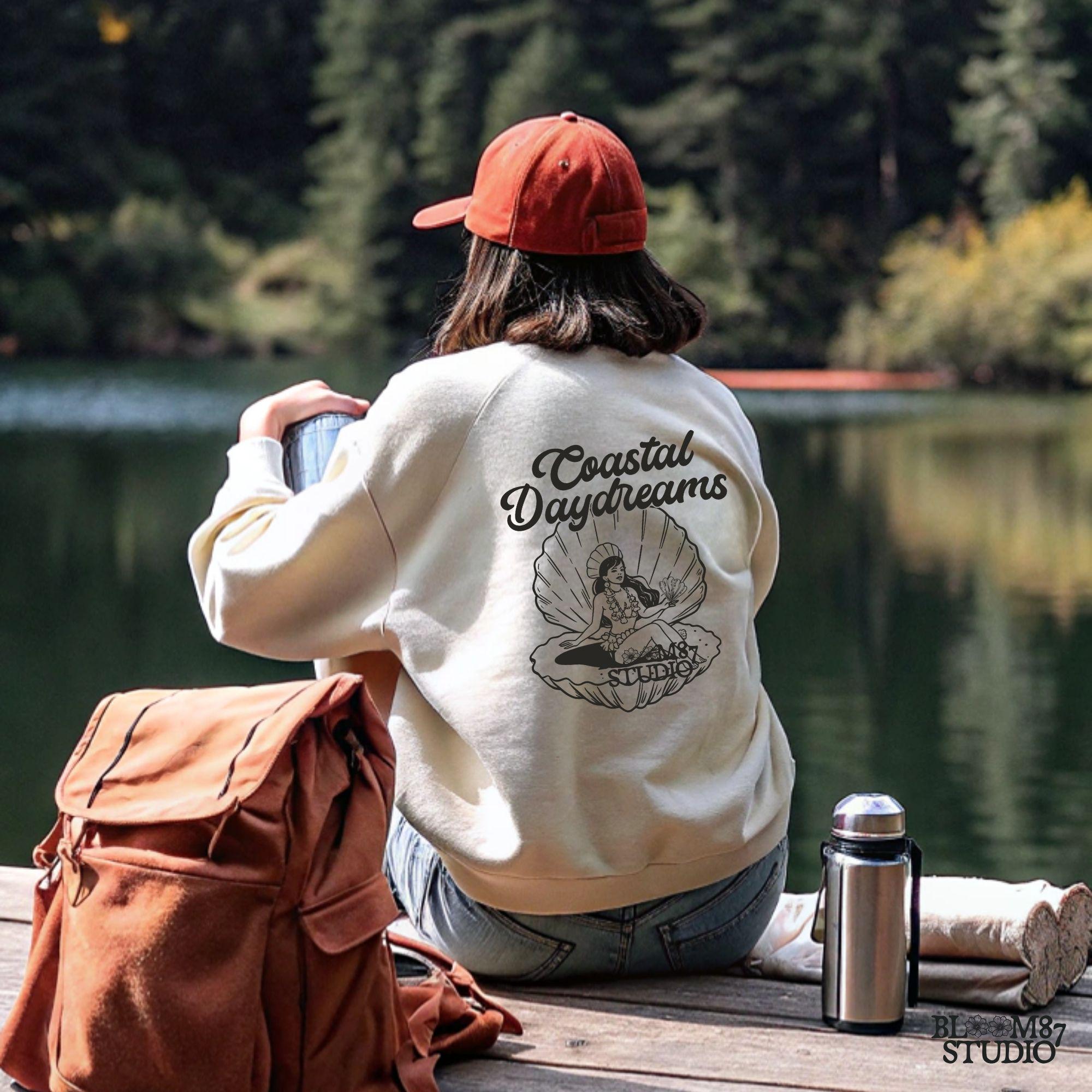 Retro coastal artwork, designed for those who love the sea, mermaids, and dreamy island escapes.