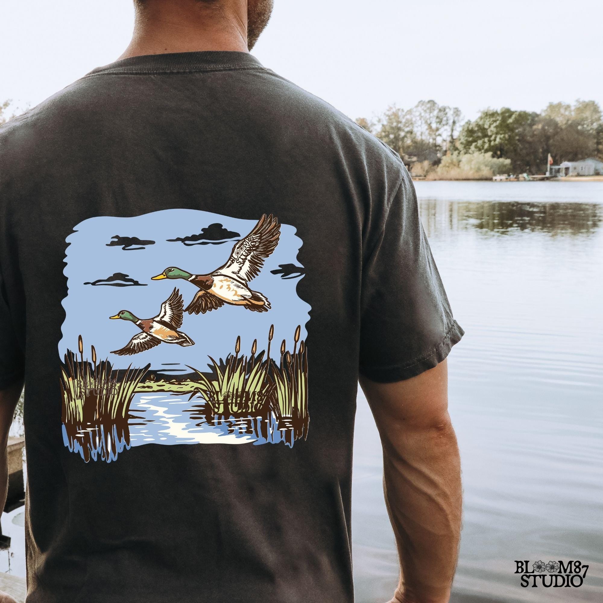 bird png for tumbler, rustic duck hunting png, mallard hunting clipart, bird decor digital file, game bird png, duck wall art png, duck shirt design, wetland animal png, lake ducks printable, fowl hunter sublimation