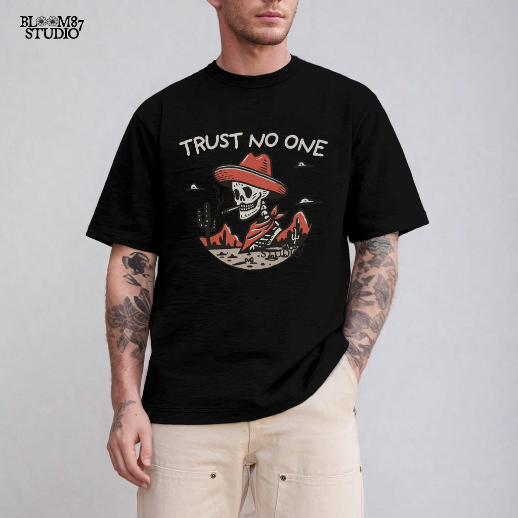 Ideal for DIY apparel, merch stores, and tattoo-inspired artwork, capturing the rebellious cowboy lifestyle.