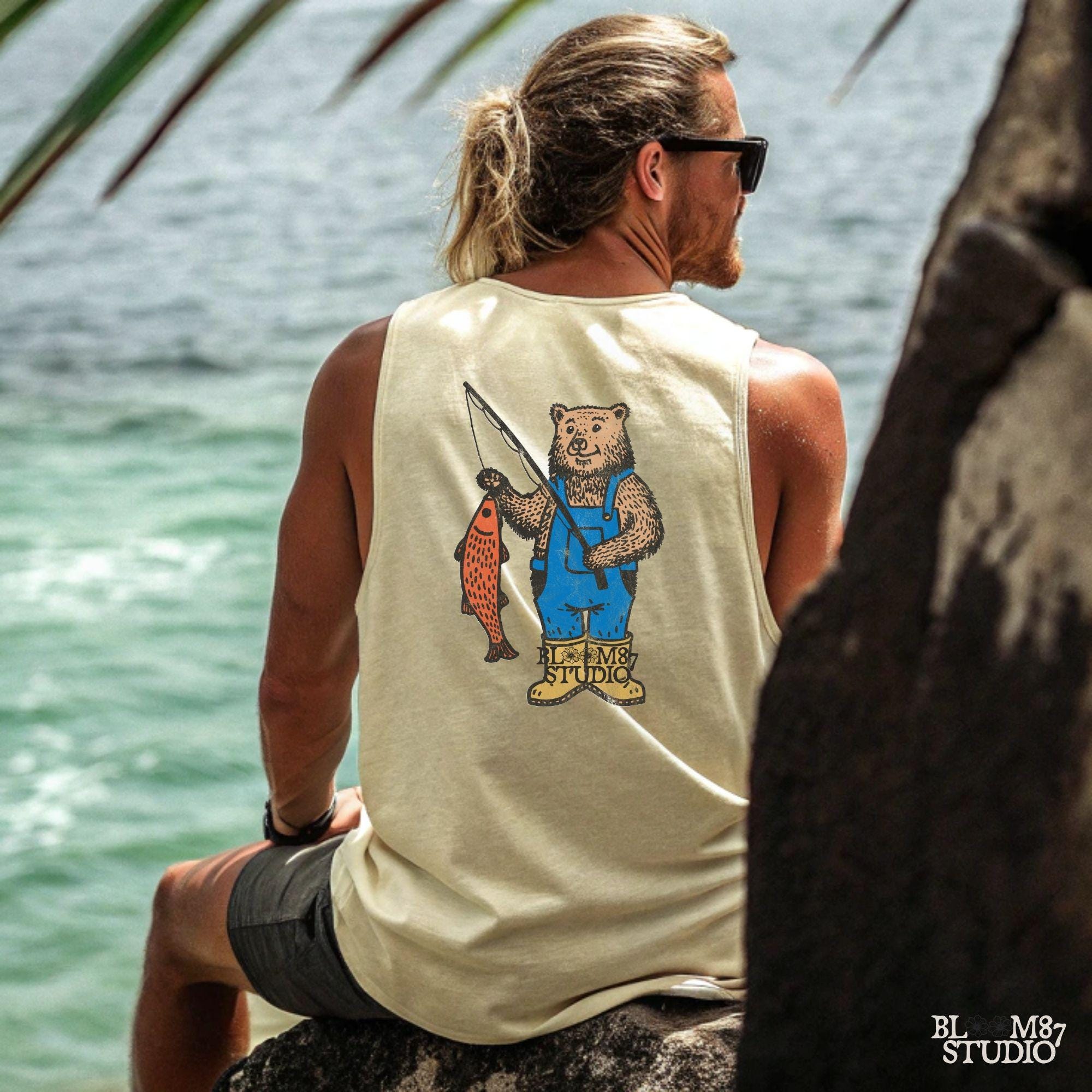 Funny and charming fishing-themed artwork, making it a great gift for dads, grandpas, and anglers.