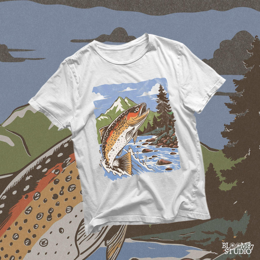Perfect for anglers, fly fishing lovers, and outdoor adventurers, bringing the beauty of the wild into every design.