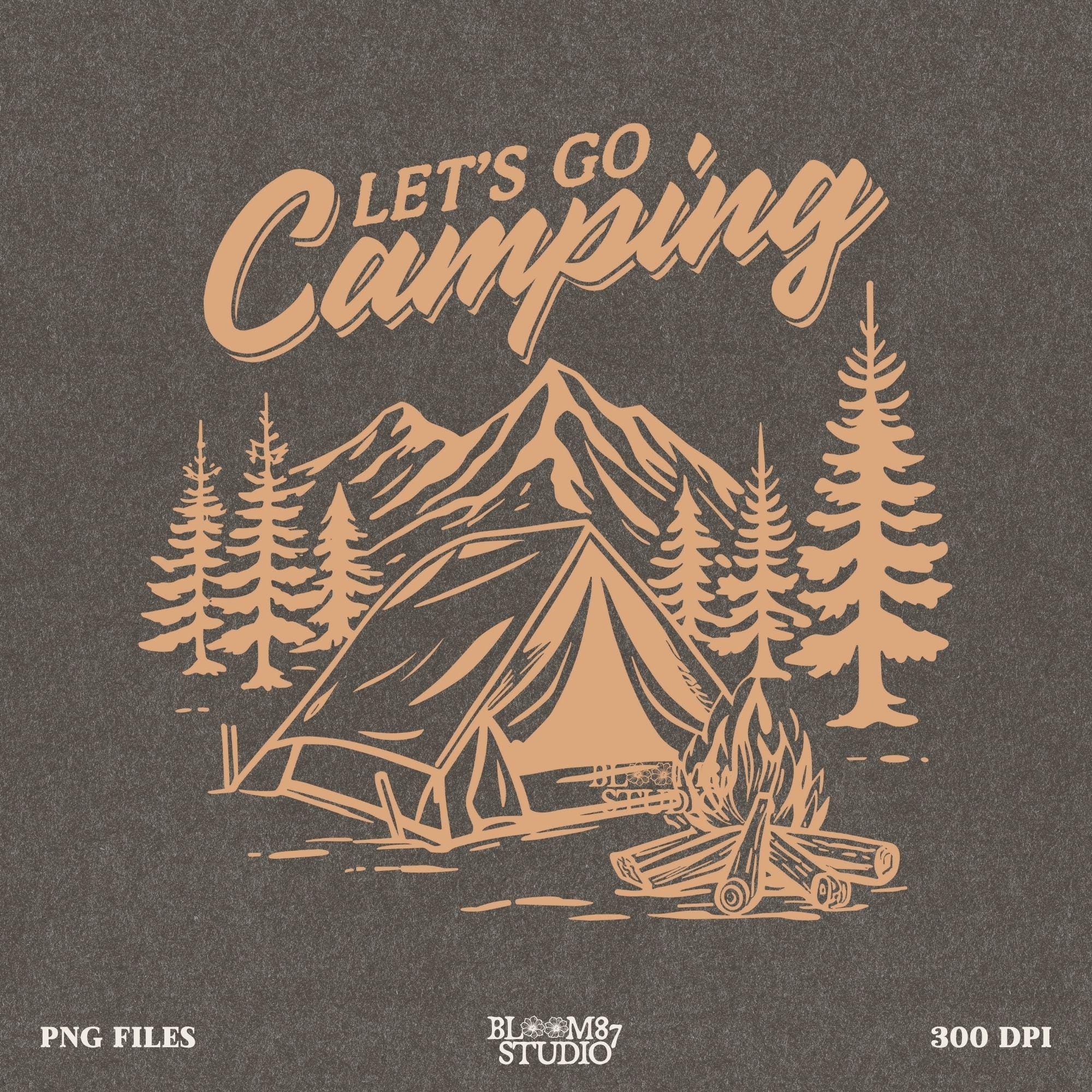 Perfect for campers, hikers, and backpackers, bringing an adventurous mountain vibe to every design.