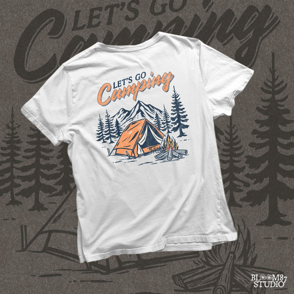 Great for camping gear, RV decor, and outdoor adventure branding, celebrating the thrill of the wilderness.