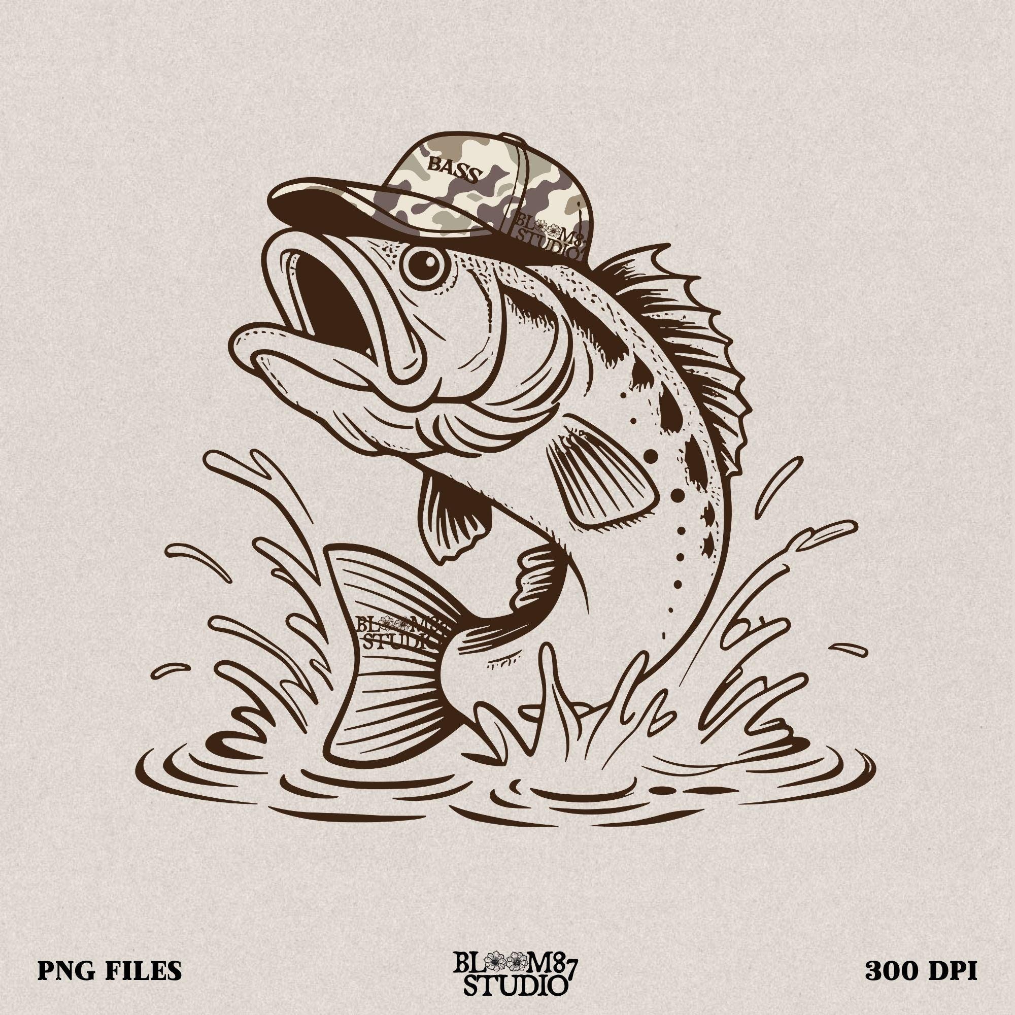bass fish png, fishing sublimation design, camo hat fish png, bass fish shirt design, outdoor sportsman png, funny fishing design, camo fishing hat art, digital fisherman clipart, printable bass fishing art, country lifestyle file