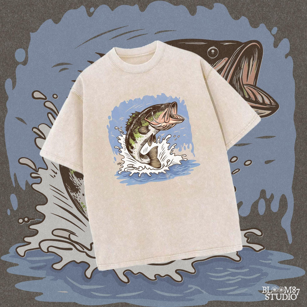 fish shirt sublimation, fisherman lifestyle png, aggressive bass design, freshwater fishing graphic, outdoor gift for men, fishing mug png, lake house decal file, printable rod and reel design, high quality fish clipart