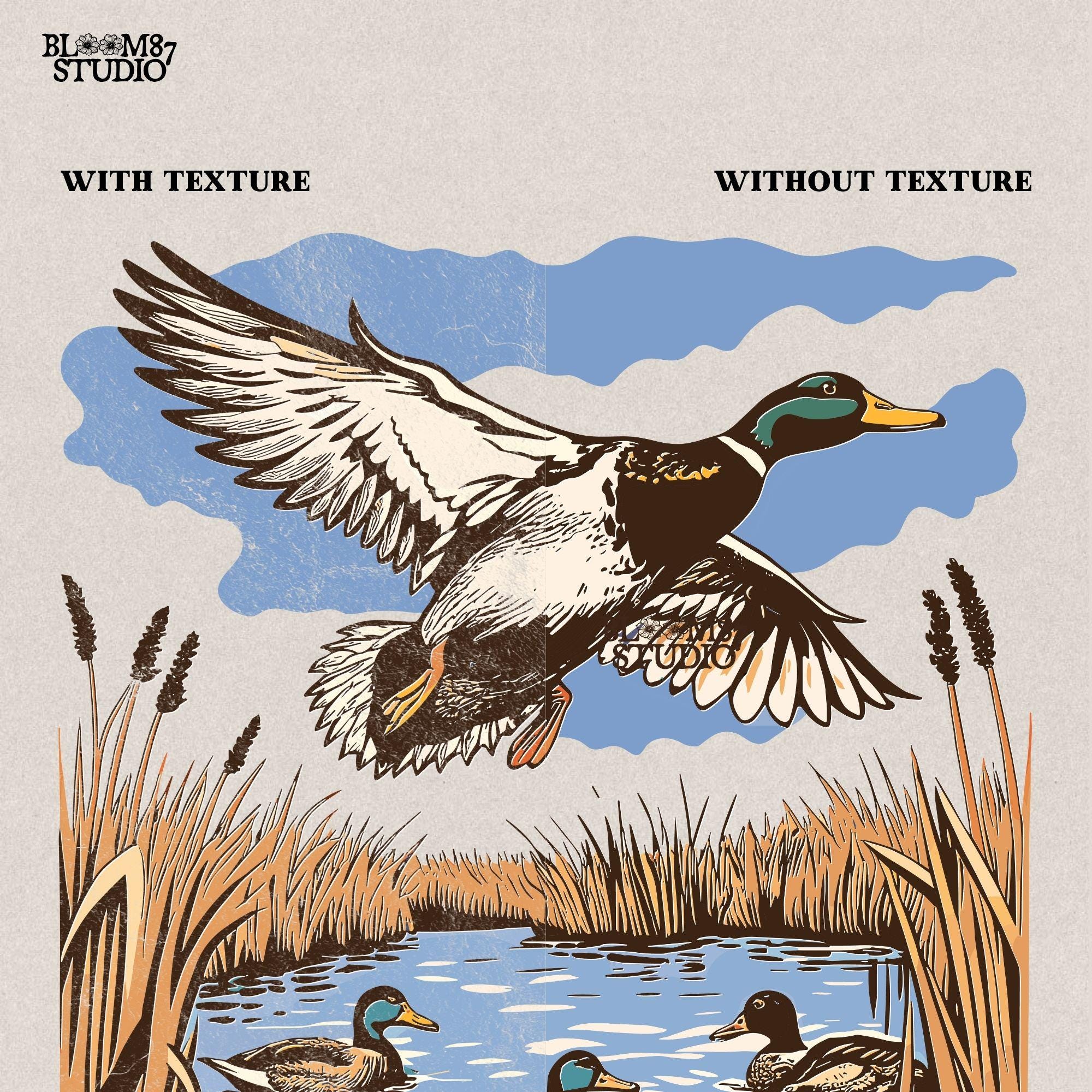 Ducks Over Water PNG, Outdoor Wetland Art PNG, Mallard Water Scene PNG, Flying Waterfowl Art, Marshland Game Birds PNG, Vintage Outdoor PNG, Duck Season Artwork, Duck Migration PNG, Mallard Birdwatching PNG, Fall Hunting Digital, Rustic Pond Illustration, Country Wildlife Scene PNG, Lakeside Hunting PNG, Autumn Nature PNG, Wilderness Ducks PNG, Wild Birds On Lake PNG, Traditional Outdoor PNG, Wildlife Painting PNG, Nature Inspired Hunting PNG, Flight Over Pond PNG