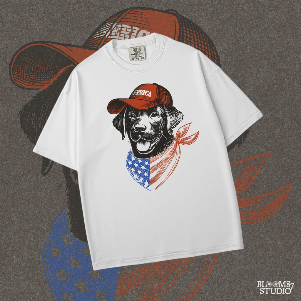 Patriotic Dog PNG, 4th of July Dog Sublimation, ‘Merica Hat Pup PNG, American Flag Bandana Dog Png, Cute USA Dog Png, Independence Day Png