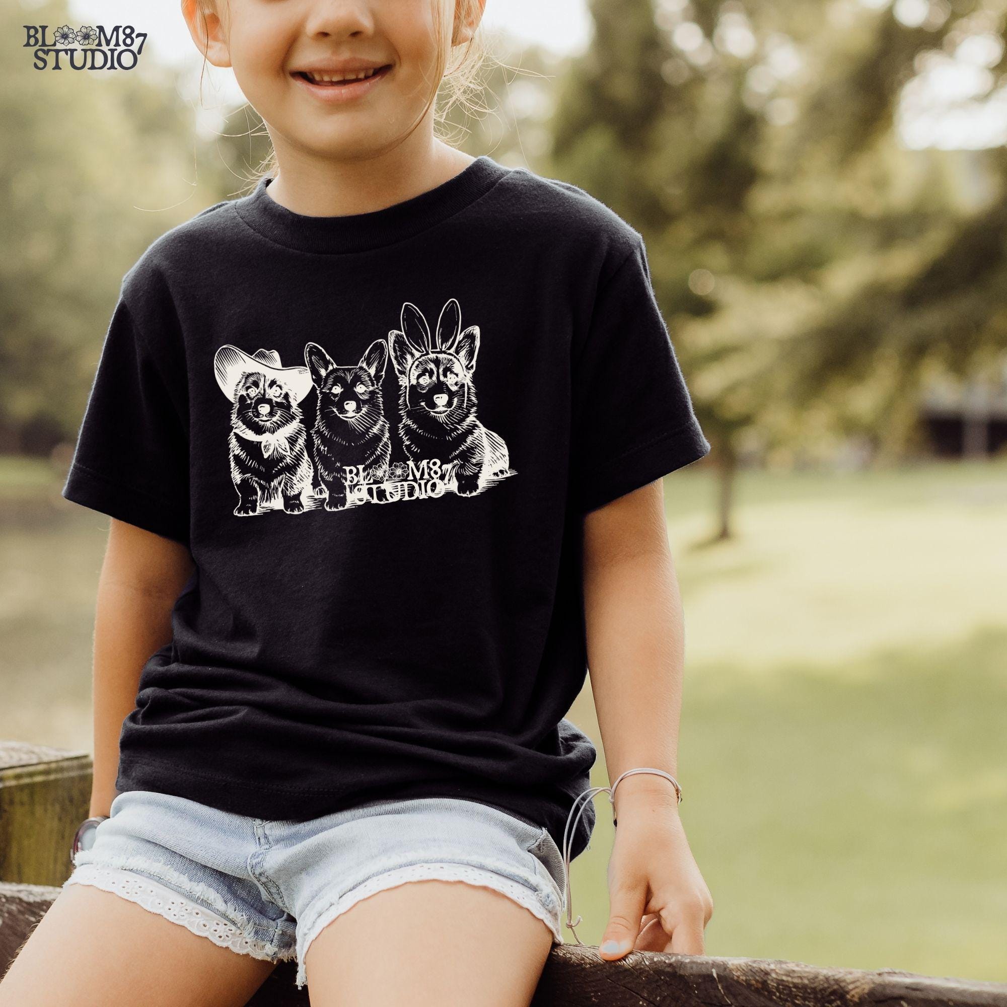 Corgi Easter sublimation, cowboy dog clip free PNG, cute bunny ears pup art, spring pet design file, dog-themed DIY shirt art, cowboy bunny corgi graphic, three corgis shirt design