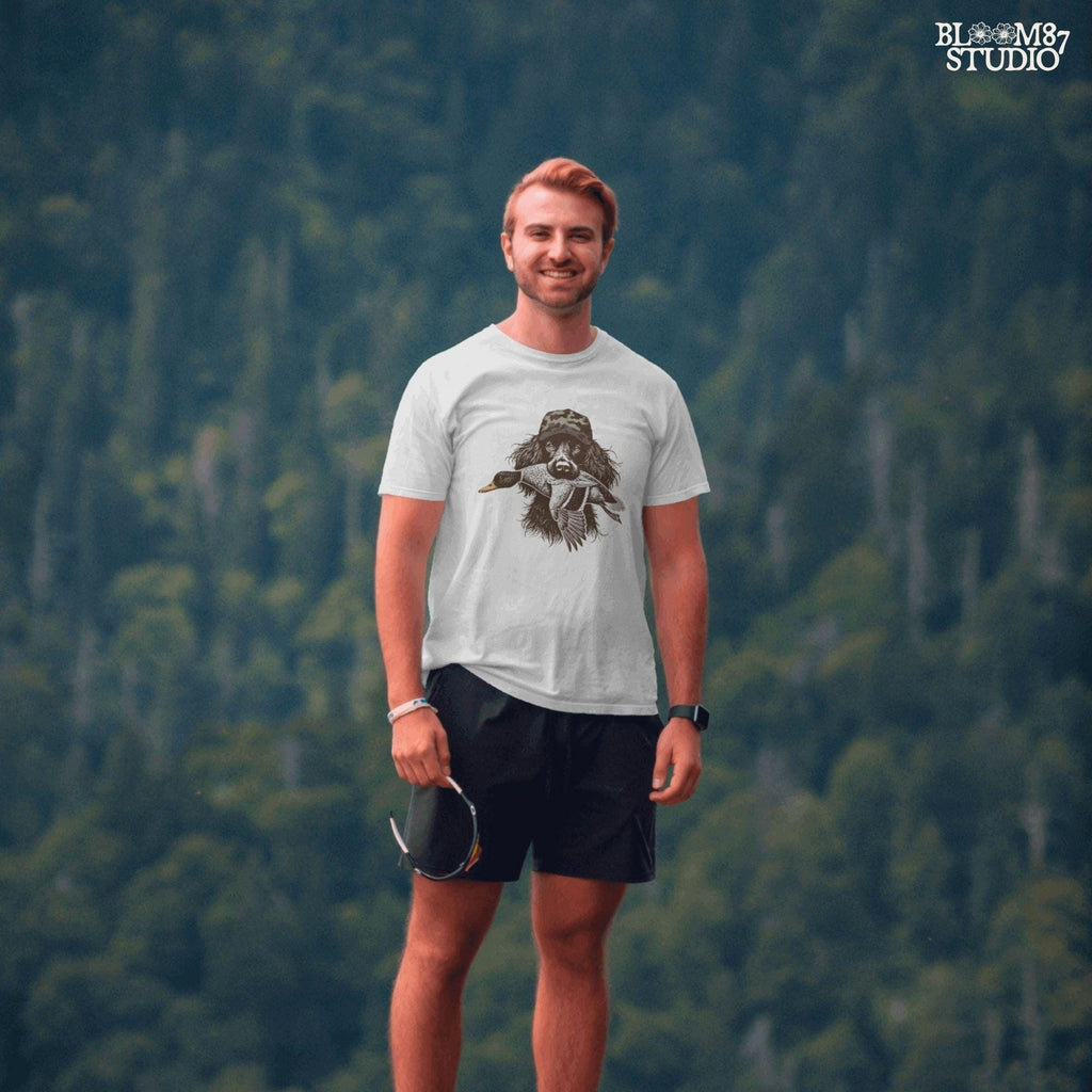 Boykin Spaniel Duck Hunting PNG, Hunting Dog with Duck PNG, Camo Hat Retriever PNG, Waterfowl Hunting Sublimation, Southern Dog Png Design