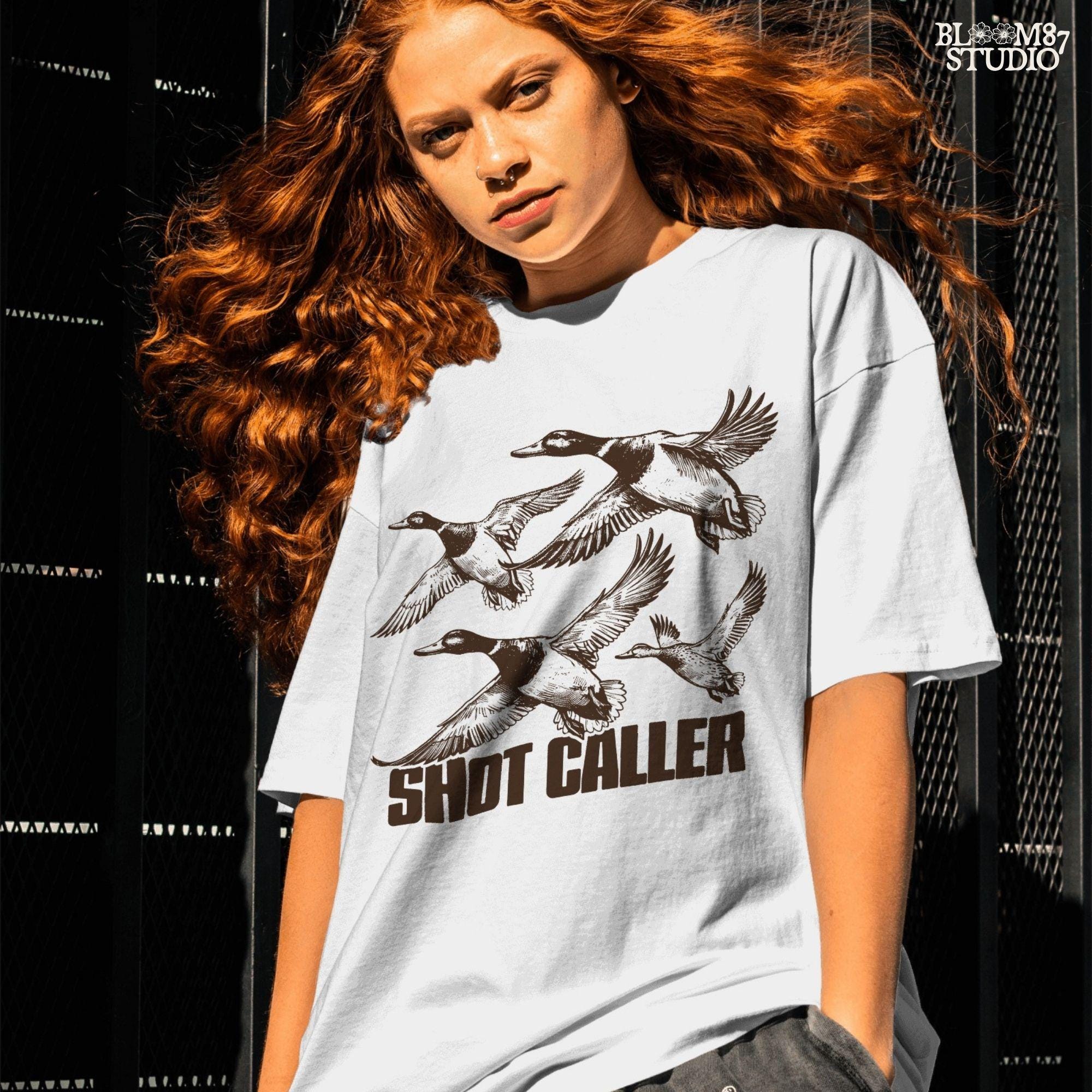 Shot Caller Duck Hunting PNG, Hunting Duck Season PNG, Flying Ducks PNG, Funny Hunting Shirt Png, Waterfowl Hunter Tshirt Sublimation Design