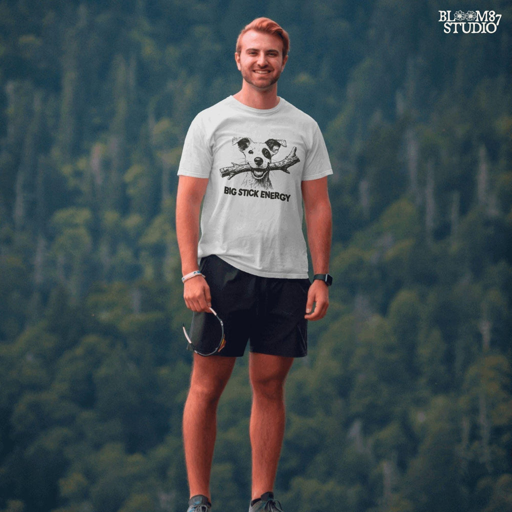 Big Stick Energy PNG, Funny Dog Sublimation Design, Rustic Dog Humor PNG, Country Dog Shirt Design, Dog with Stick PNG, Pet Lover Design Png