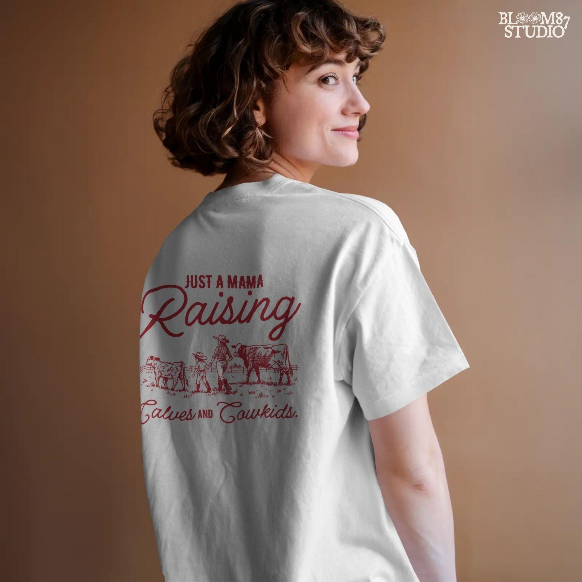 ranch life mom png, western mom file, cow and calf printable, country cowgirl art, mama cowkids shirt design, high res sublimation png, rural mother lifestyle, cowgirl mama svg alt, family cattle ranch png, digital ranch mama art