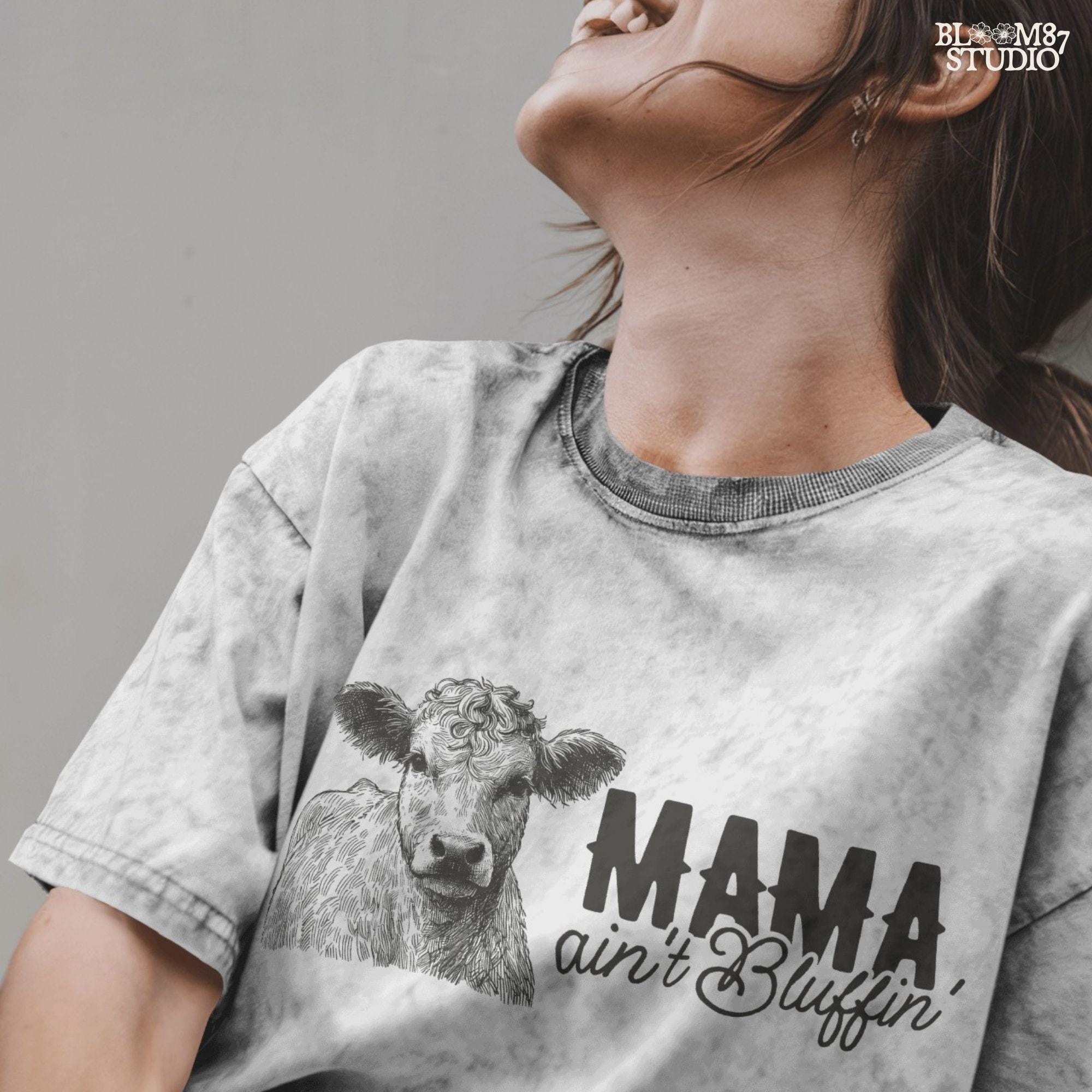 mama with cows png, rodeo mom design, cowhead shirt sublimation, cattle ranch lifestyle, country mom shirt file, ranch mama quote png, bold western mom art, printable cow face png, digital country mama art, cow humor png
