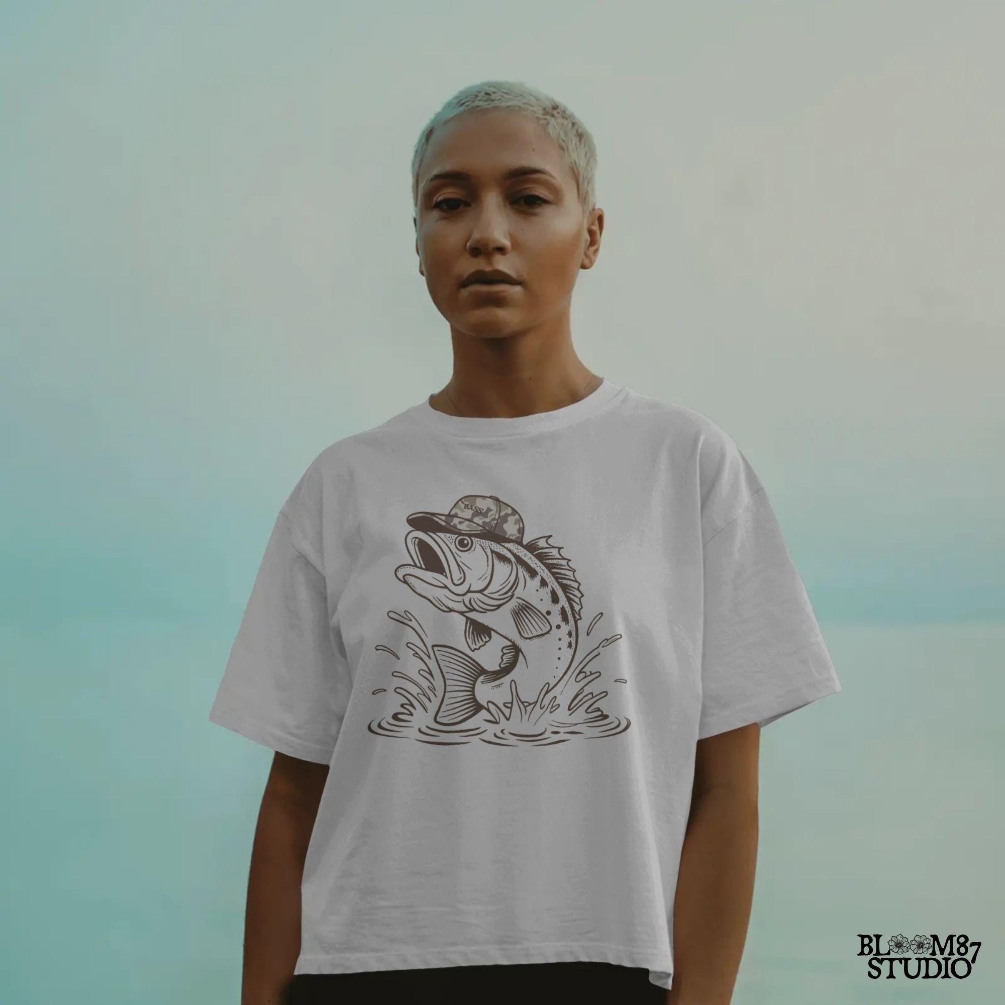 bass fishing gear file, hat wearing fish graphic, digital camo fish art, hunting fishing combo png, high res fishing quote, sportsman lifestyle art, tshirt bass fishing, dad lake life design, southern fishing png, digital trout alt