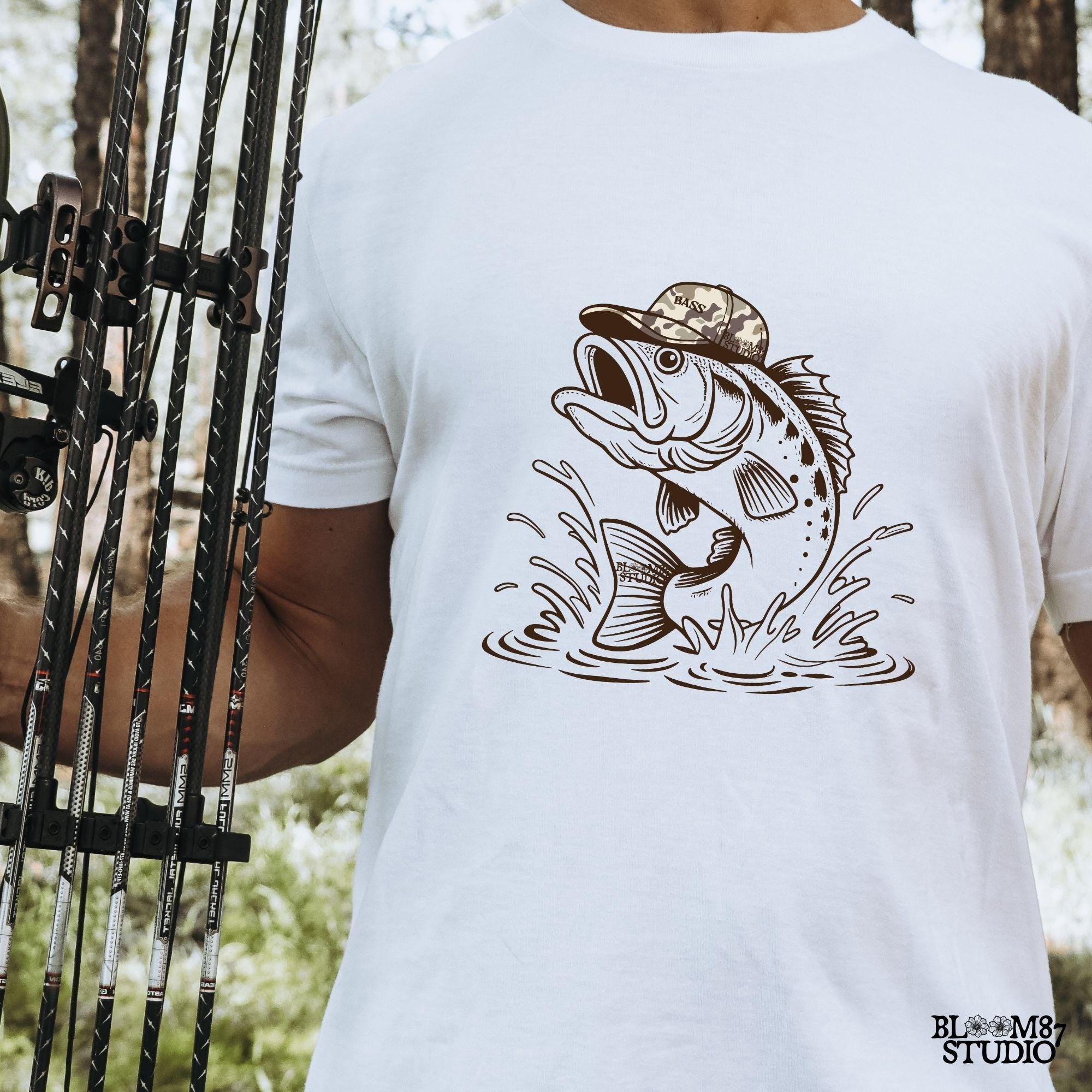 fish with camo hat png, redneck humor design, fishing dad shirt file, camo hat sublimation art, water splash fish design, sports fishing clipart, freshwater fish png, digital angler file, camo headwear fish art, lake gift printable