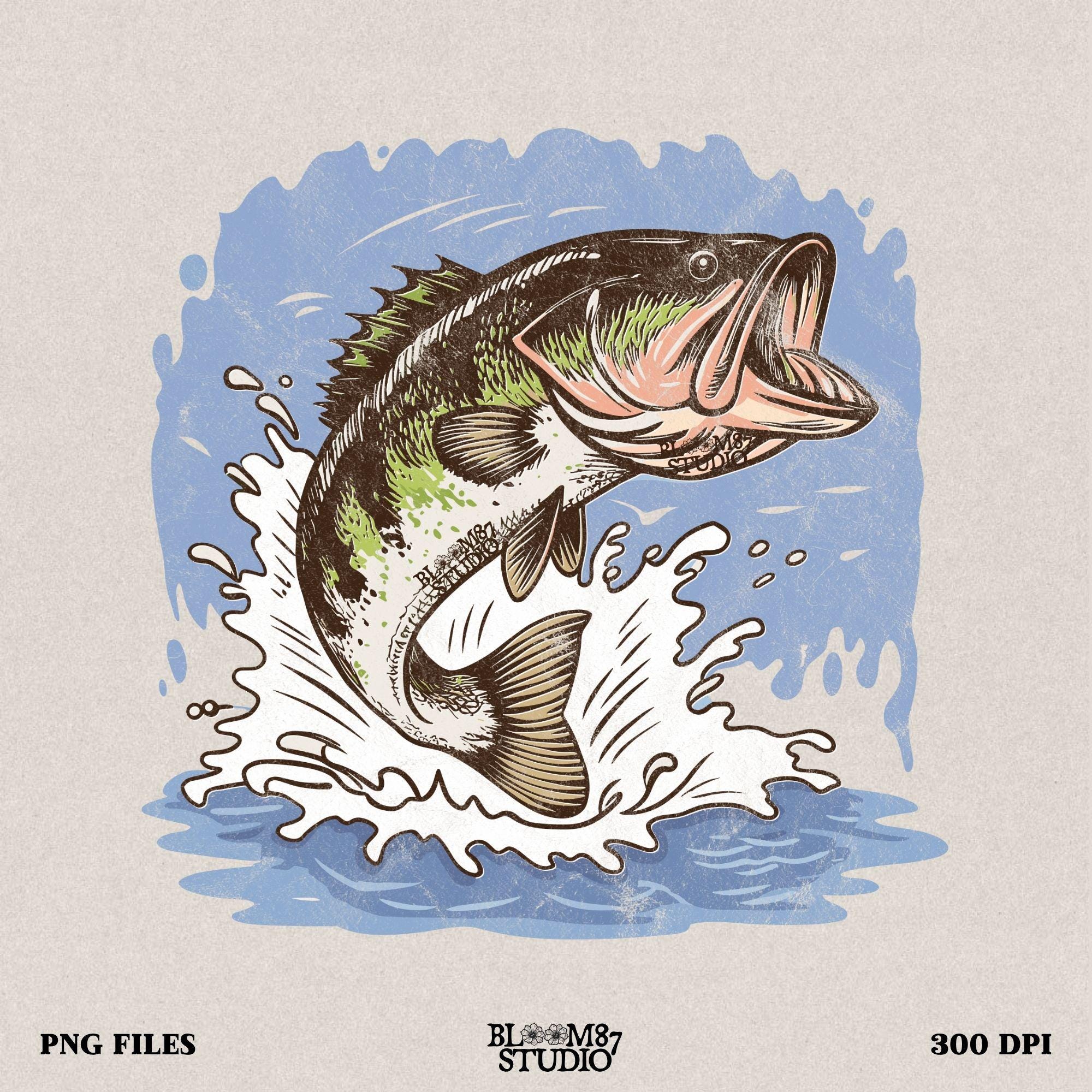 jumping bass png, fishing sublimation file, lake life png design, leaping fish artwork, bass fish shirt design, fisherman gift png, digital outdoors file, printable fishing clipart, big catch design png, colorful fishing png