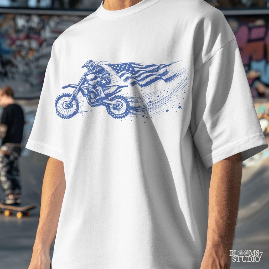 grunge motocross png, patriotic racer sublimation, freedom trail dirtbike, biker independence day art, ride free shirt png, race track printable, biker digital file, motocross helmet flag, american motocross art
