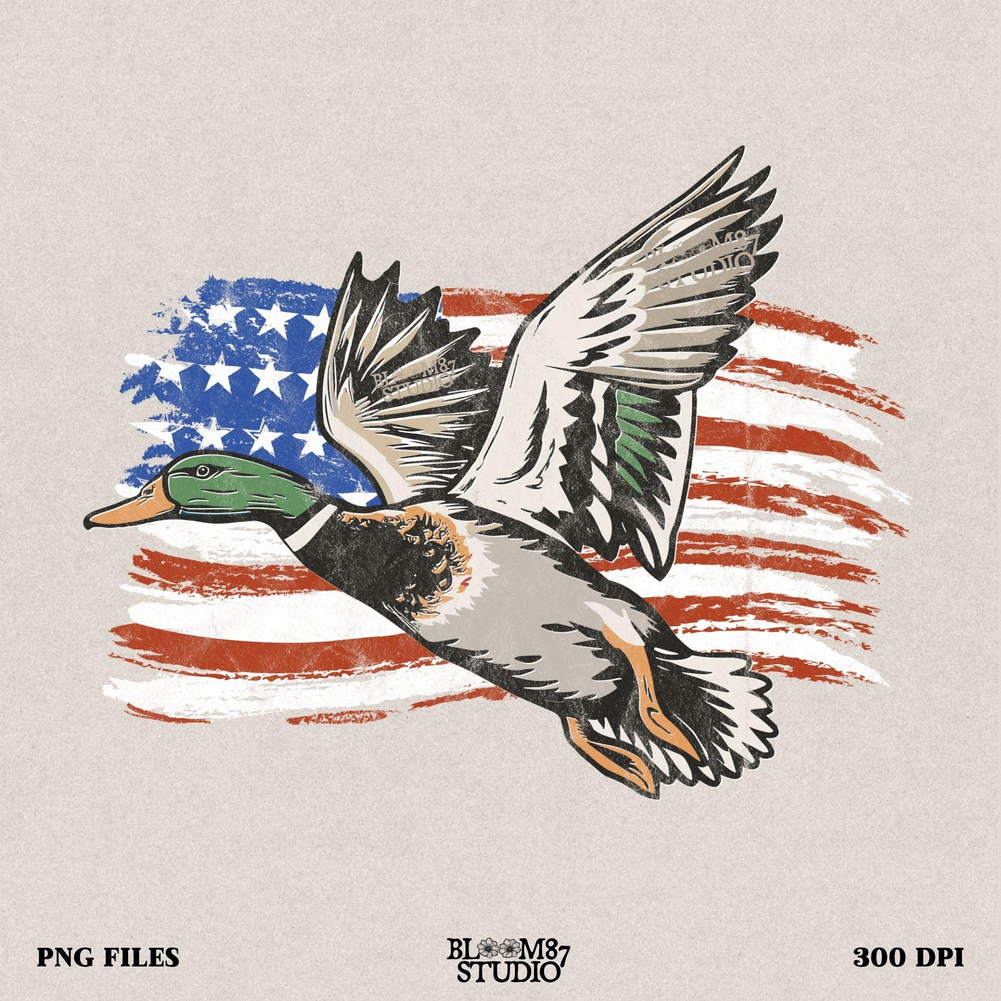 patriotic duck png, mallard with american flag, flying duck sublimation, duck hunting shirt file, usa wildlife graphic, fourth of july outdoors png, duck and flag design, rustic patriotic art, printable hunting clipart, waterfowl america file