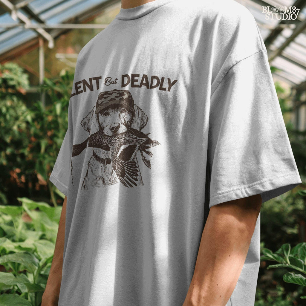 Duck Hunting Dog PNG, Silent But Deadly Hunting Sublimation, Camo Hat Retriever Png, Duck Dog PNG, Funny Hunting Shirt PNG, Waterfowl Hunter