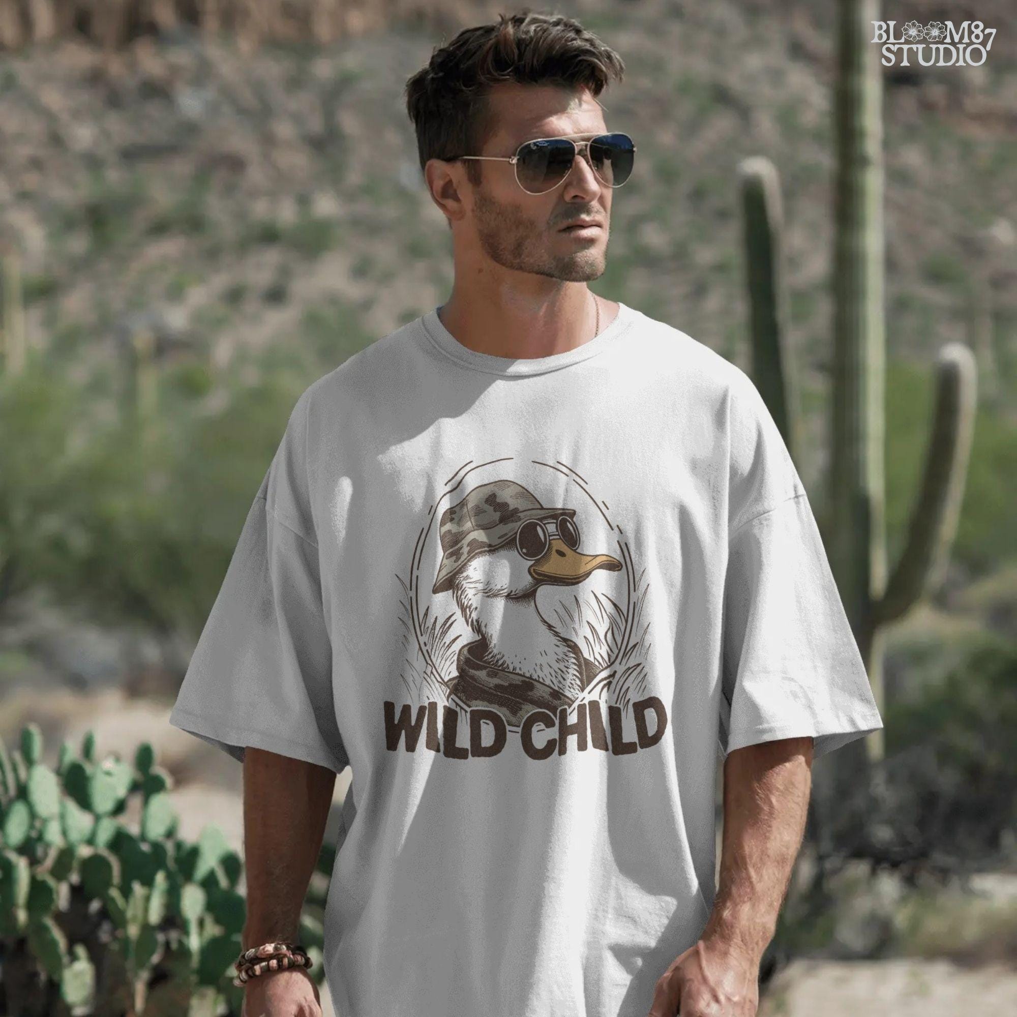 Wild Child Duck PNG, Mallard Duck Camo Hat PNG, Funny Duck Hunting PNG, Country Western Duck Png, Hunting Shirt Design Png, Duck Life Png