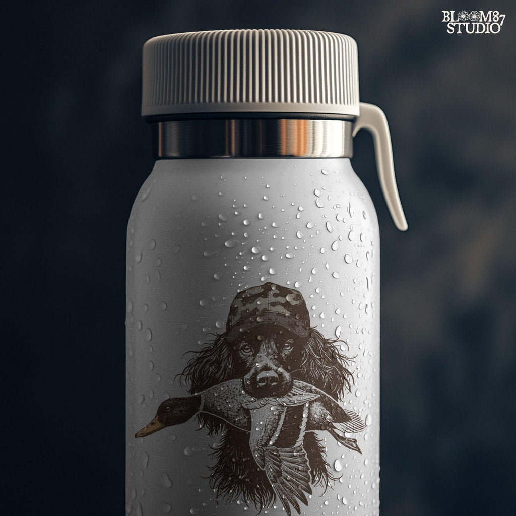 Boykin Spaniel Duck Hunting PNG, Hunting Dog with Duck PNG, Camo Hat Retriever PNG, Waterfowl Hunting Sublimation, Southern Dog Png Design