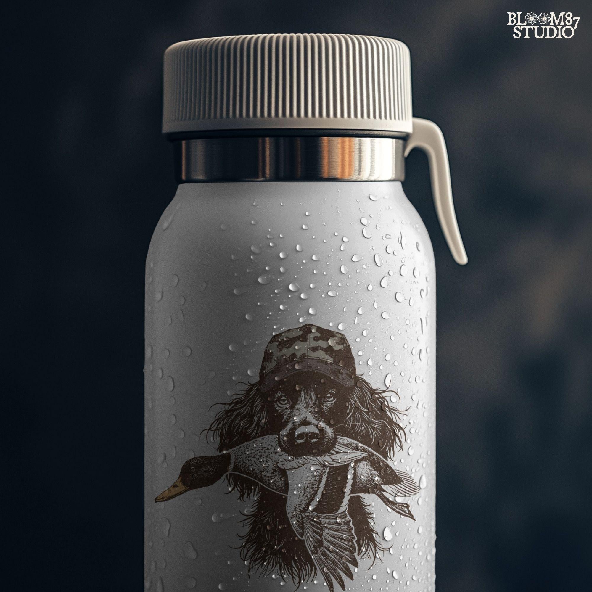 Boykin Spaniel Duck Hunting PNG, Hunting Dog with Duck PNG, Camo Hat Retriever PNG, Waterfowl Hunting Sublimation, Southern Dog Png Design