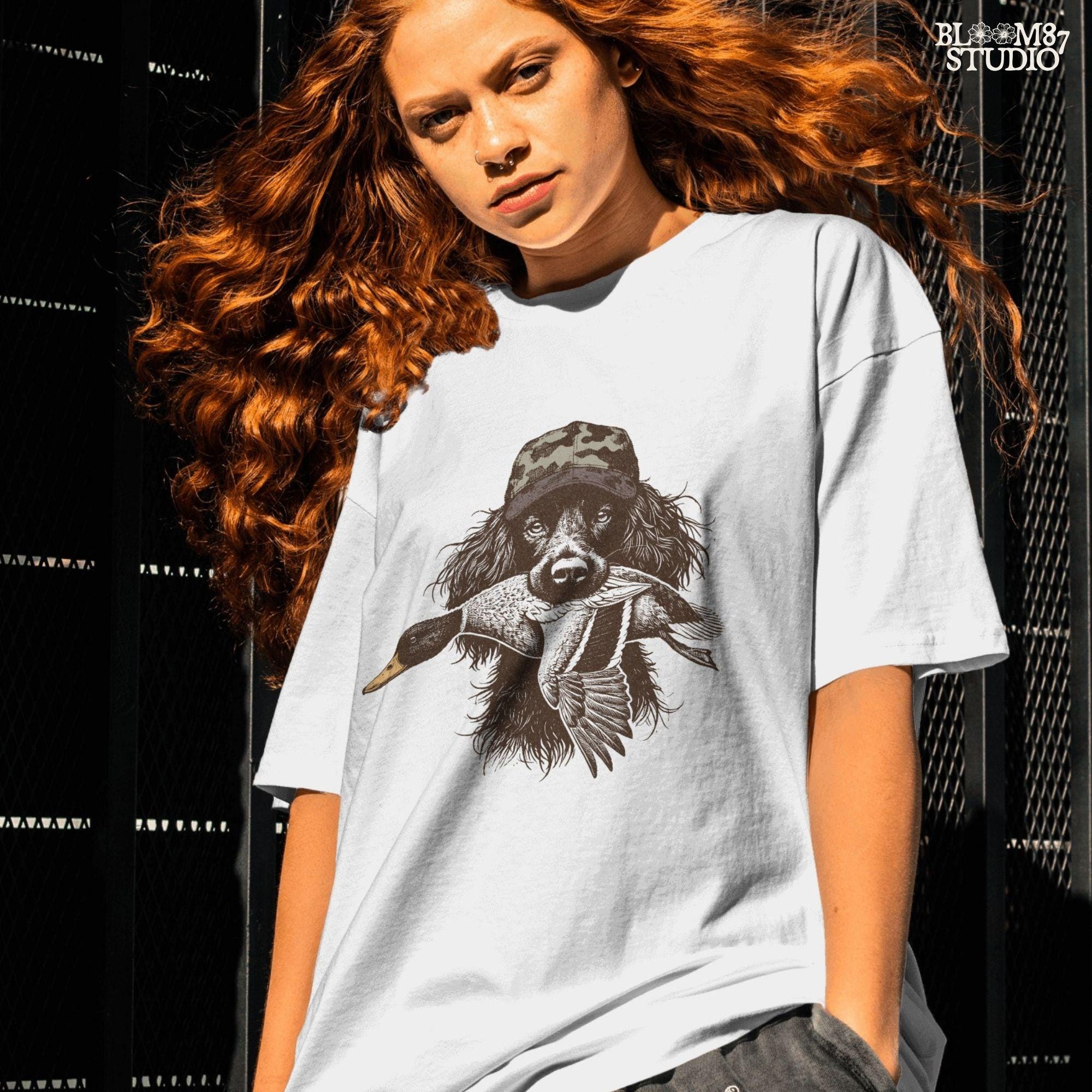 Boykin Spaniel Duck Hunting PNG, Hunting Dog with Duck PNG, Camo Hat Retriever PNG, Waterfowl Hunting Sublimation, Southern Dog Png Design