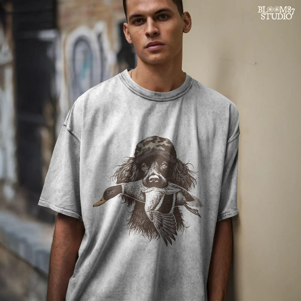 Boykin Spaniel Duck Hunting PNG, Hunting Dog with Duck PNG, Camo Hat Retriever PNG, Waterfowl Hunting Sublimation, Southern Dog Png Design