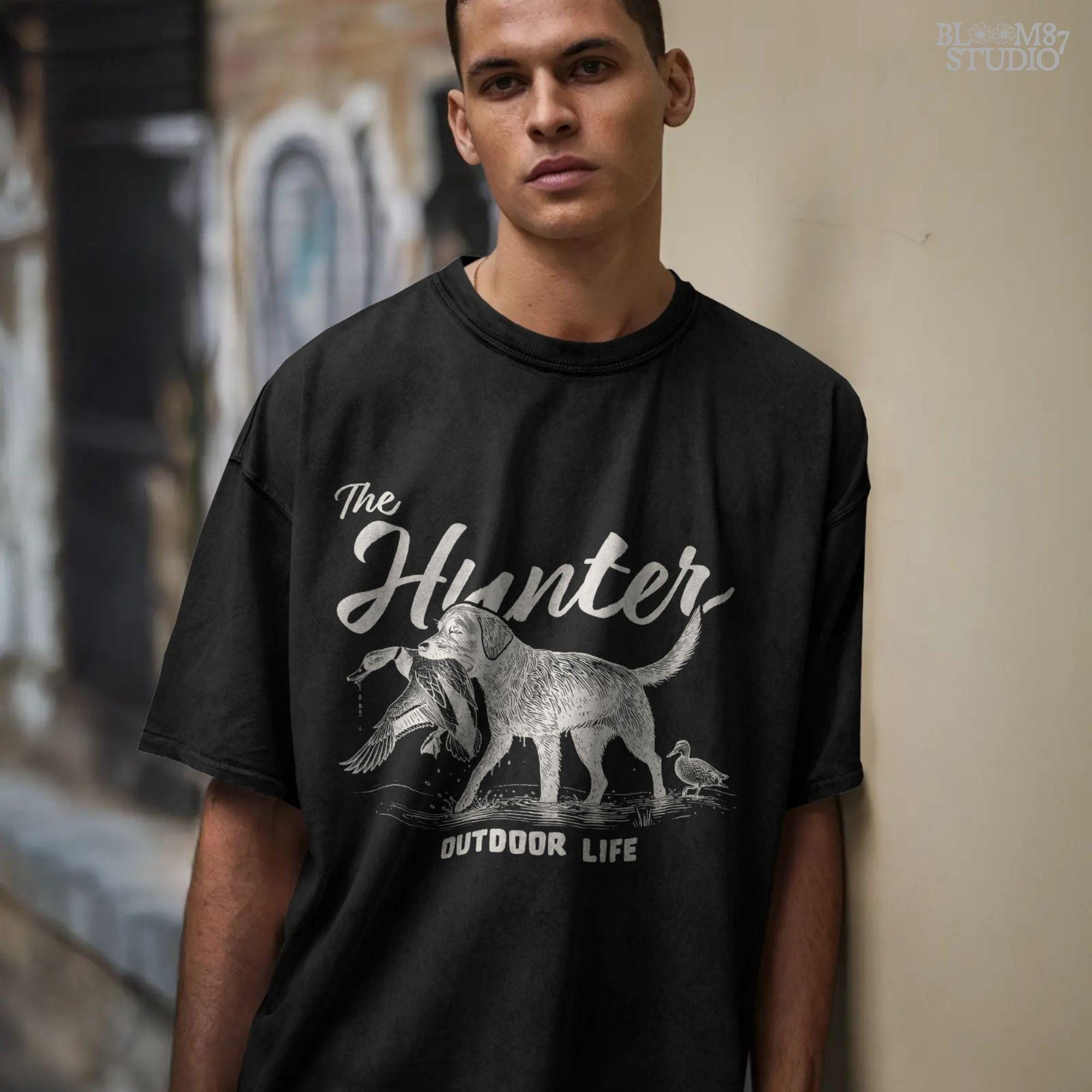 The Hunter PNG, Duck Hunting Dog PNG, Outdoor Life Retriever PNG, Hunting Dog Sublimation Design, Waterfowl Retriever Png, Duck Dog Design