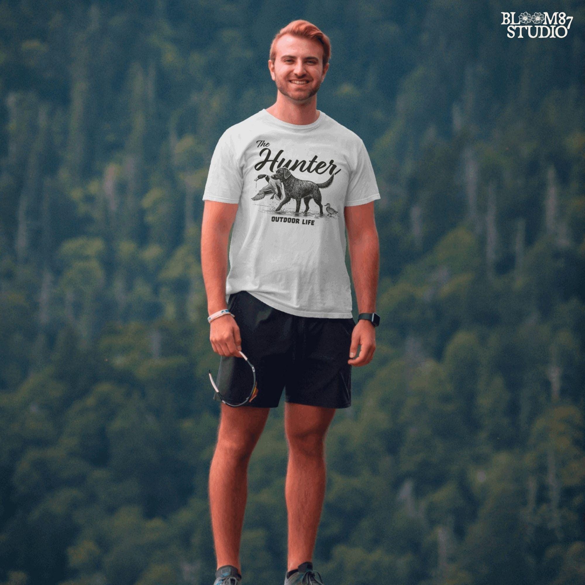 The Hunter PNG, Duck Hunting Dog PNG, Outdoor Life Retriever PNG, Hunting Dog Sublimation Design, Waterfowl Retriever Png, Duck Dog Design