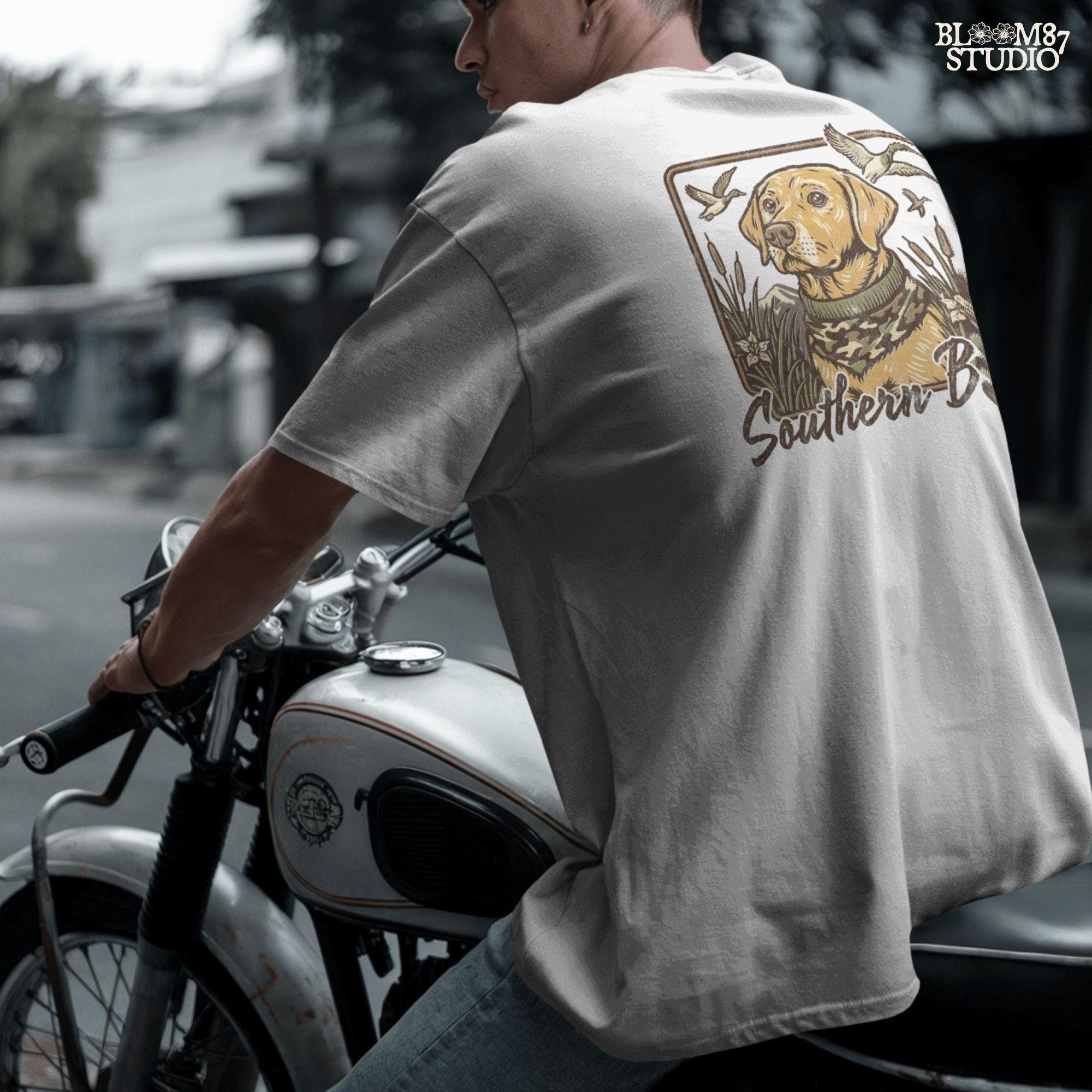 Southern Boy PNG, Duck Hunting Dog Sublimation, Yellow Lab Camo Bandana PNG, Waterfowl Dog PNG, Rustic Southern Hunting Design,Dog Lover Png