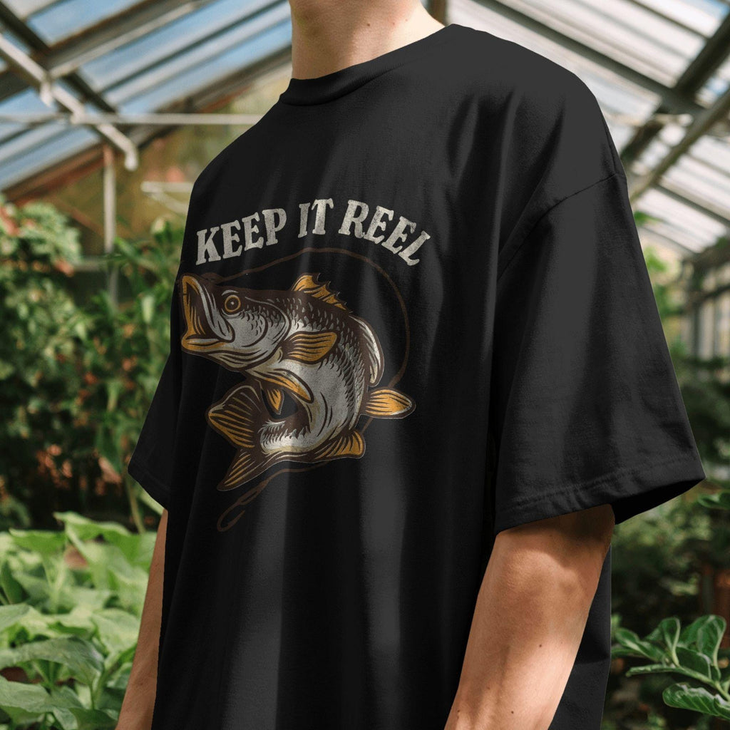 Keep It Reel Fishing PNG, Funny Bass Fishing Sublimation, Fisherman Gift PNG, Rustic Lake Life Shirt Design, Fish Hook PNG, Outdoor Humor