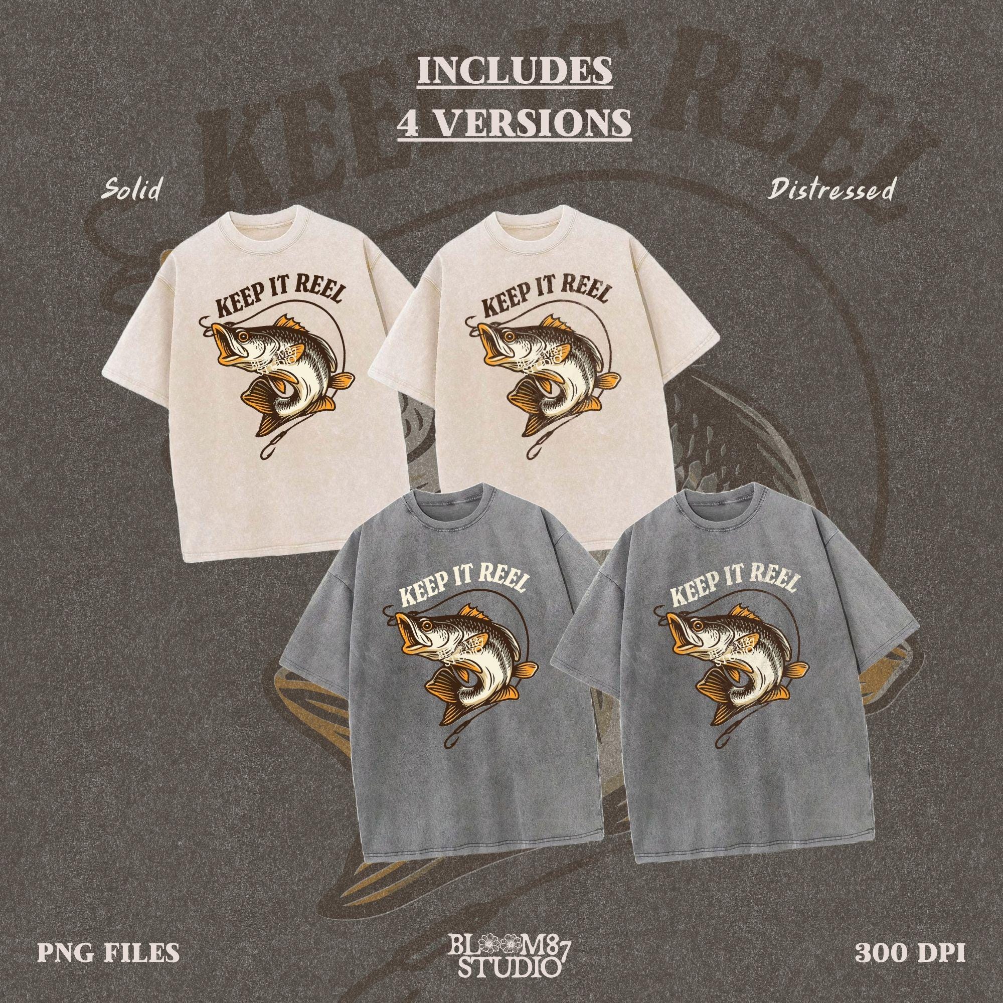 Keep It Reel Fishing PNG, Funny Bass Fishing Sublimation, Fisherman Gift PNG, Rustic Lake Life Shirt Design, Fish Hook PNG, Outdoor Humor