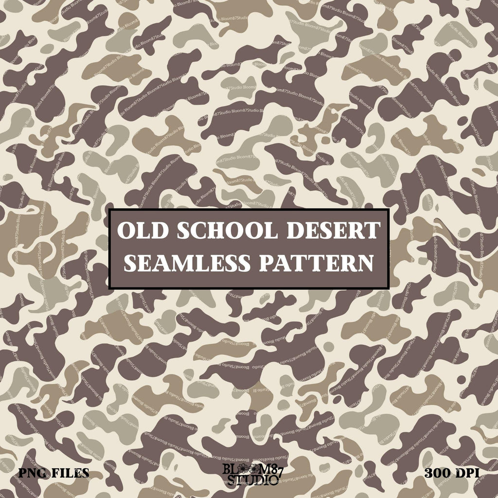 Seamless desert camouflage pattern in tan, beige, and brown tones – military style background for sublimation or digital use.