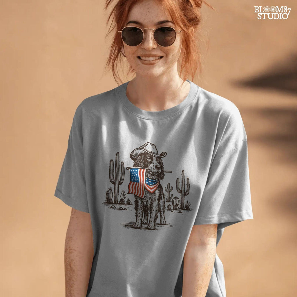 American Pride Pooch - Patriotic PNG for Memorial & Independence Day, Western Sublimations, Cowboy png, Designs Downloads, Shirt Design