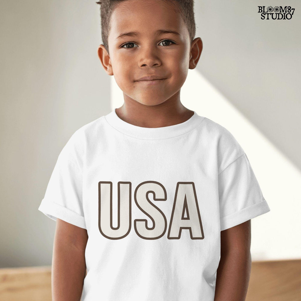 Sporting dog (spaniel type) sitting in a patriotic red-white-blue camo cooler labeled “USA” – sublimation PNG for southern dog lovers and summer crafts.