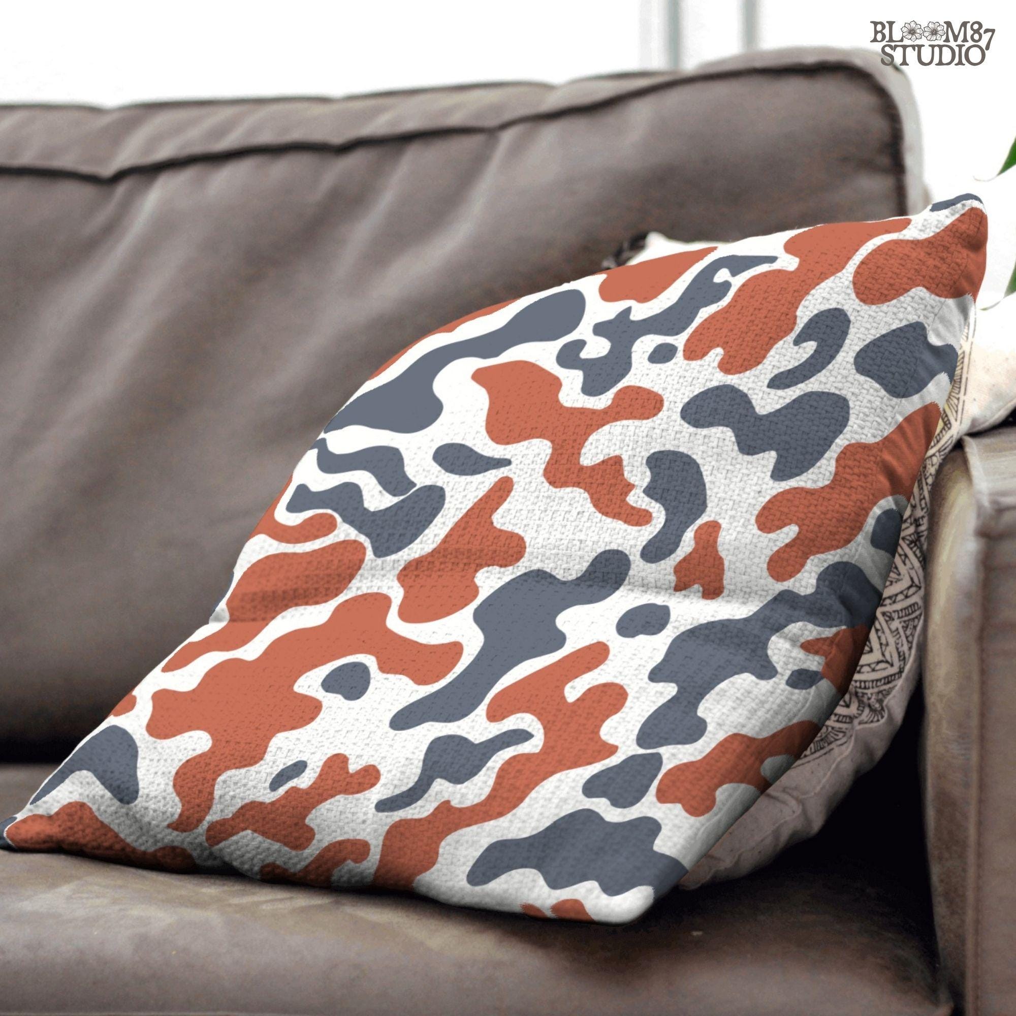 Seamless red, white, and blue camouflage pattern – patriotic USA camo PNG for 4th of July, veterans, or American-themed sublimation.