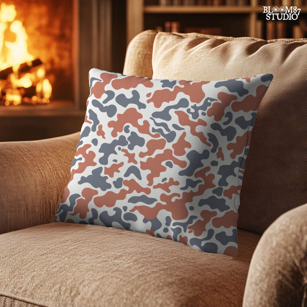 Seamless red, white, and blue camouflage pattern – patriotic USA camo PNG for 4th of July, veterans, or American-themed sublimation.