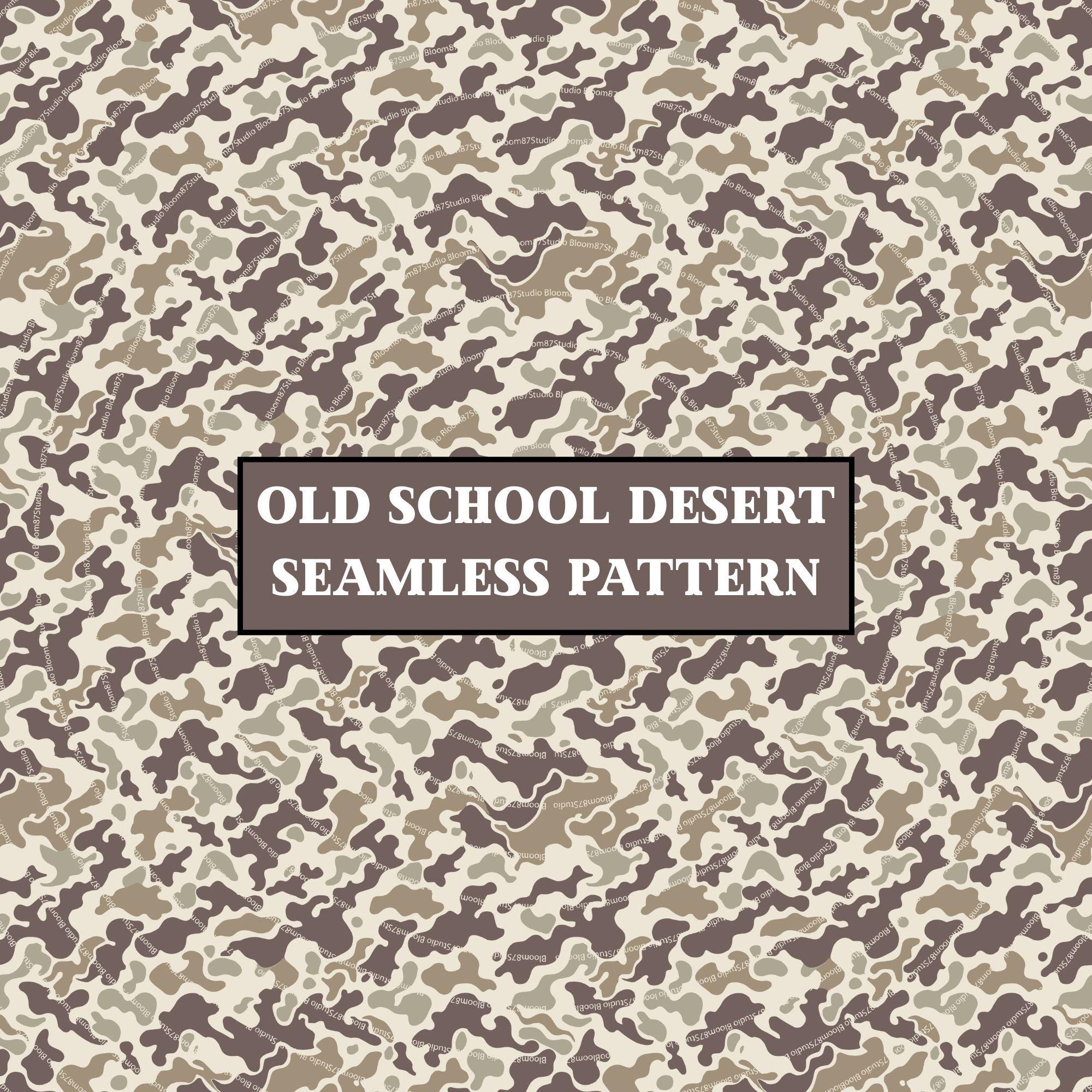 Seamless desert camouflage pattern in tan, beige, and brown tones – military style background for sublimation or digital use.