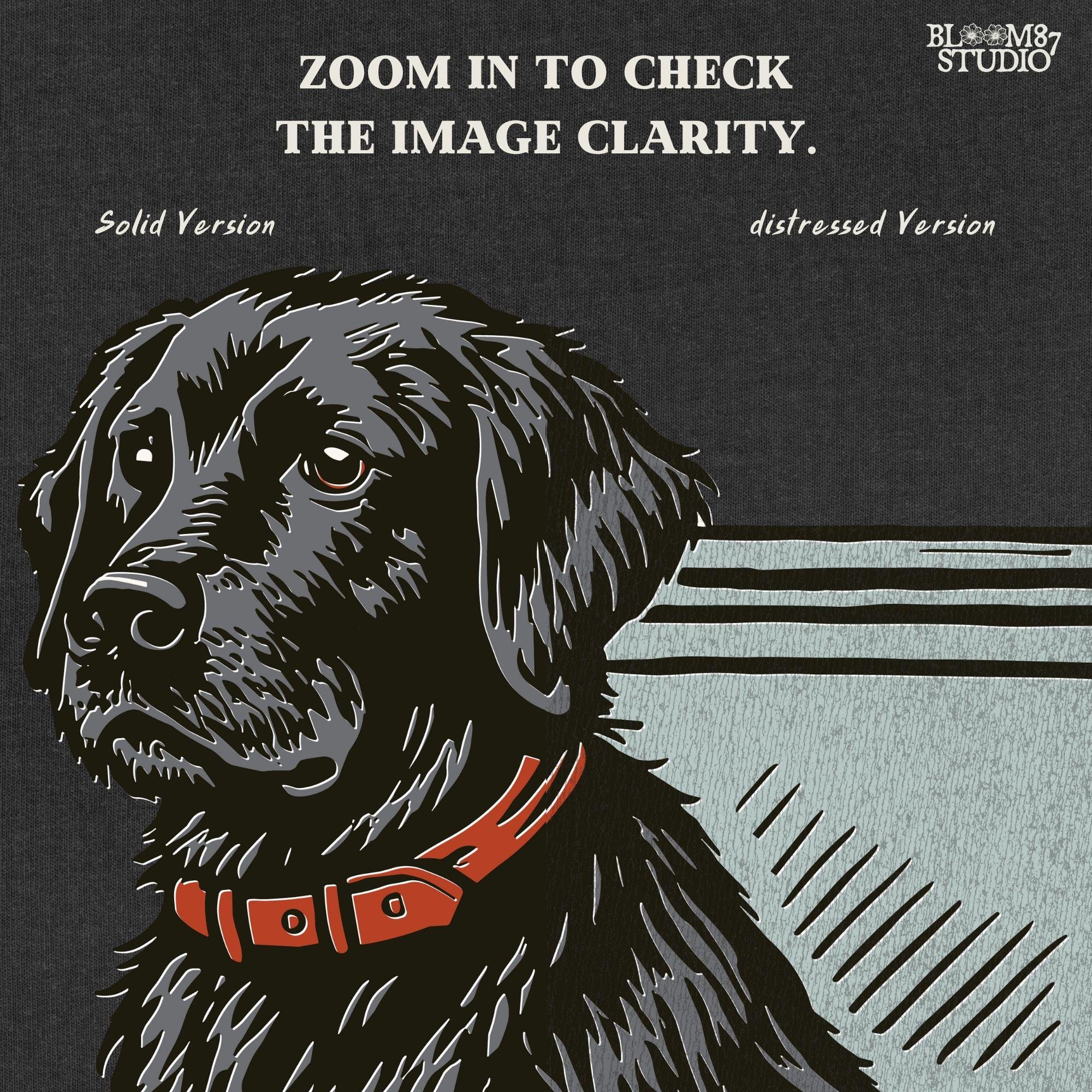 Illustration of a black Labrador retriever sitting in a red, white, and blue camo cooler with a “USA” label, designed for patriotic dog-themed sublimation.