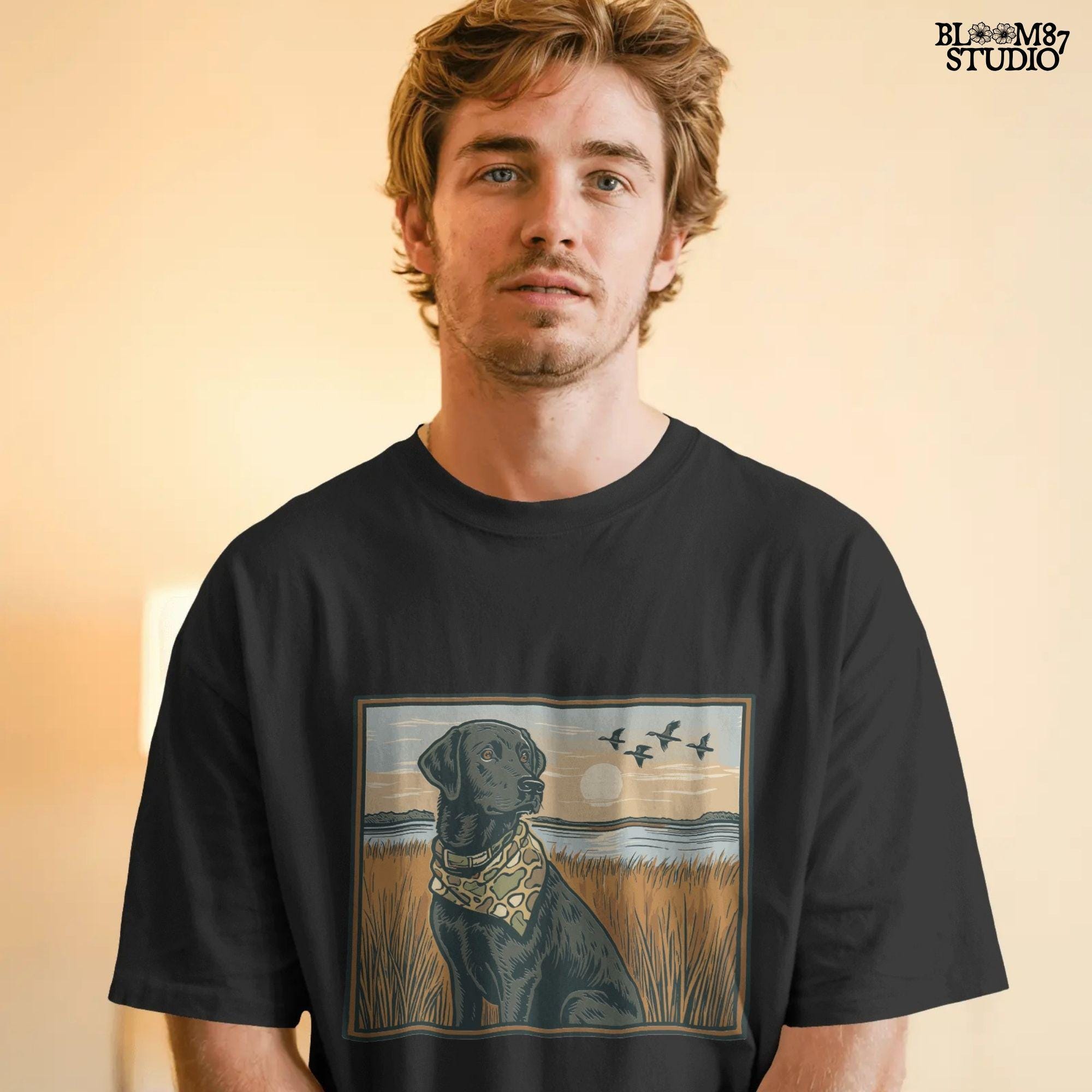 Local Boy Duck Hunting Dog PNG, Black Lab Marsh Sunset Sublimation, Camo Bandana Hunting Dog PNG, Southern Outdoor Dog PNG,Waterfowl Dog Png