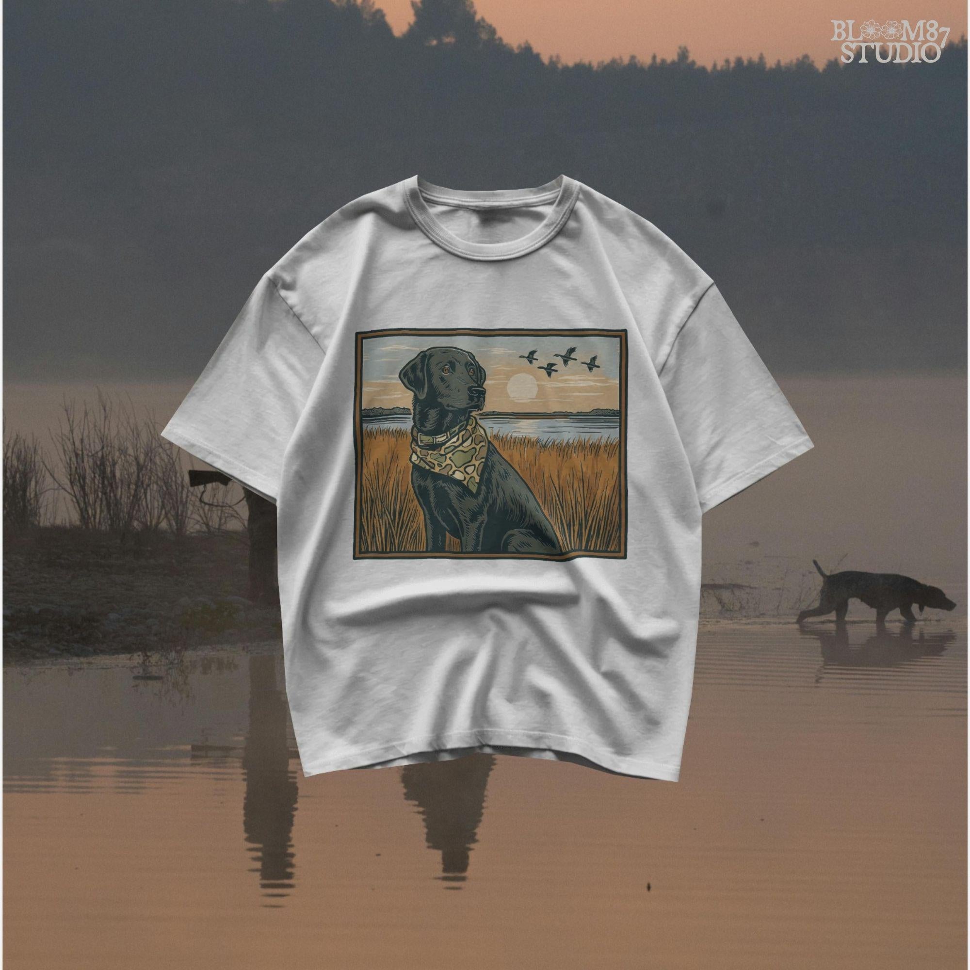 Local Boy Duck Hunting Dog PNG, Black Lab Marsh Sunset Sublimation, Camo Bandana Hunting Dog PNG, Southern Outdoor Dog PNG,Waterfowl Dog Png