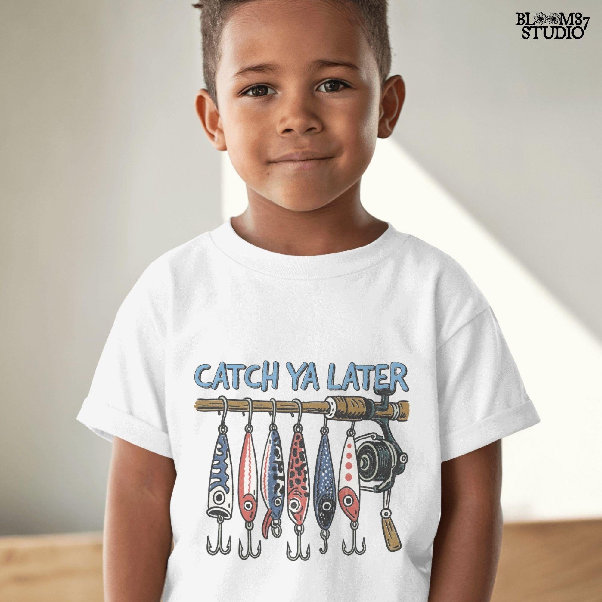 Catch Ya Later Fishing PNG – Patriotic Lure Clipart for Sublimation, Funny Red White Blue Design, Outdoor Summer Fisherman PNG for Dad Shirt