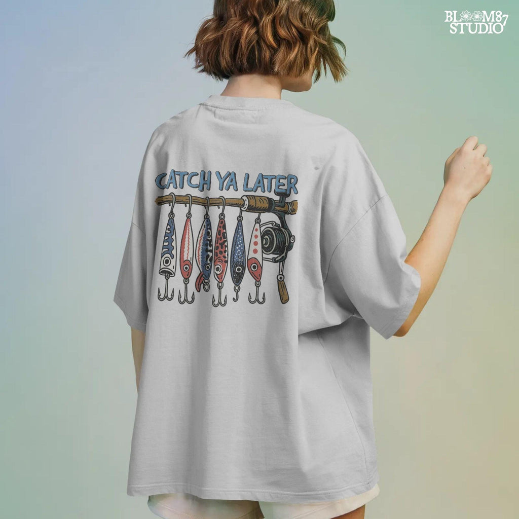 Catch Ya Later Fishing PNG – Patriotic Lure Clipart for Sublimation, Funny Red White Blue Design, Outdoor Summer Fisherman PNG for Dad Shirt