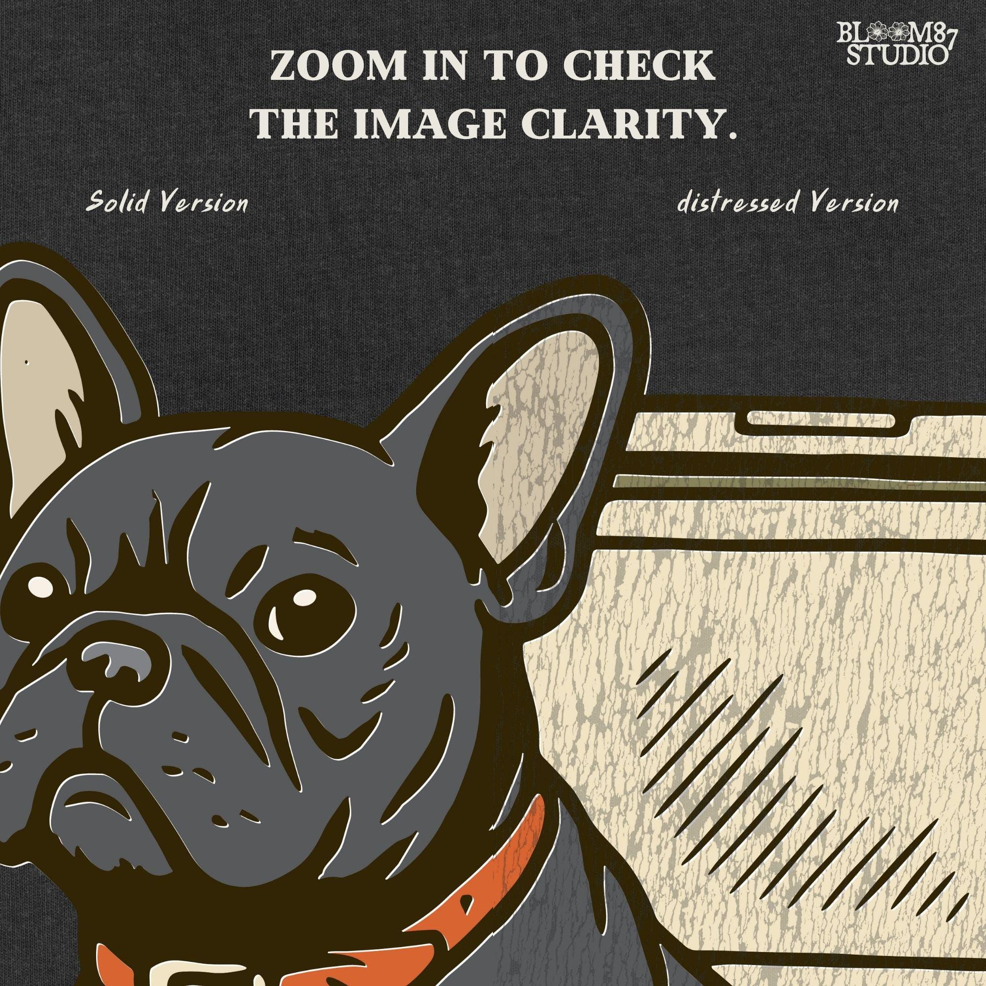 French Bulldog sitting inside a camouflage USA cooler, wearing a red collar, in rustic outdoor style — perfect for patriotic dog lovers and sublimation use.