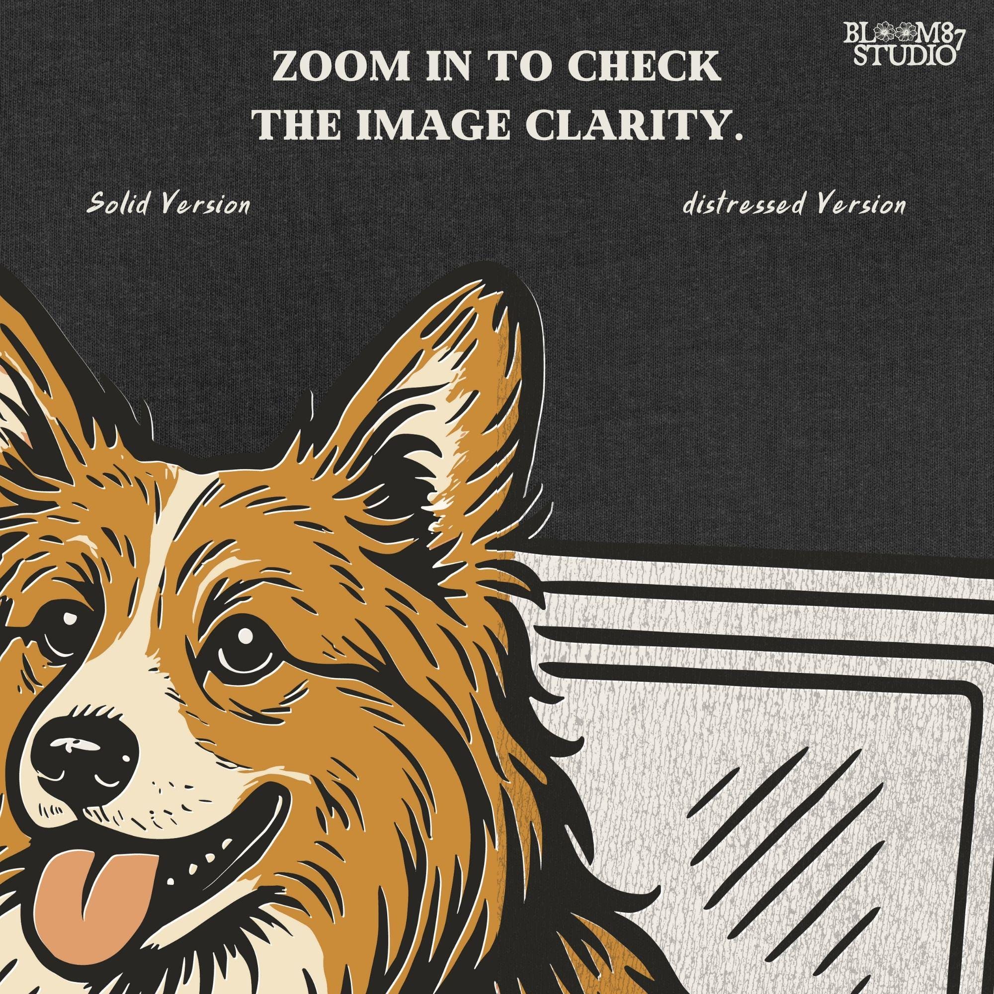 Corgi sitting inside a cow print cooler labeled “USA”, rustic cartoon-style digital PNG for patriotic pet sublimation and country-themed designs